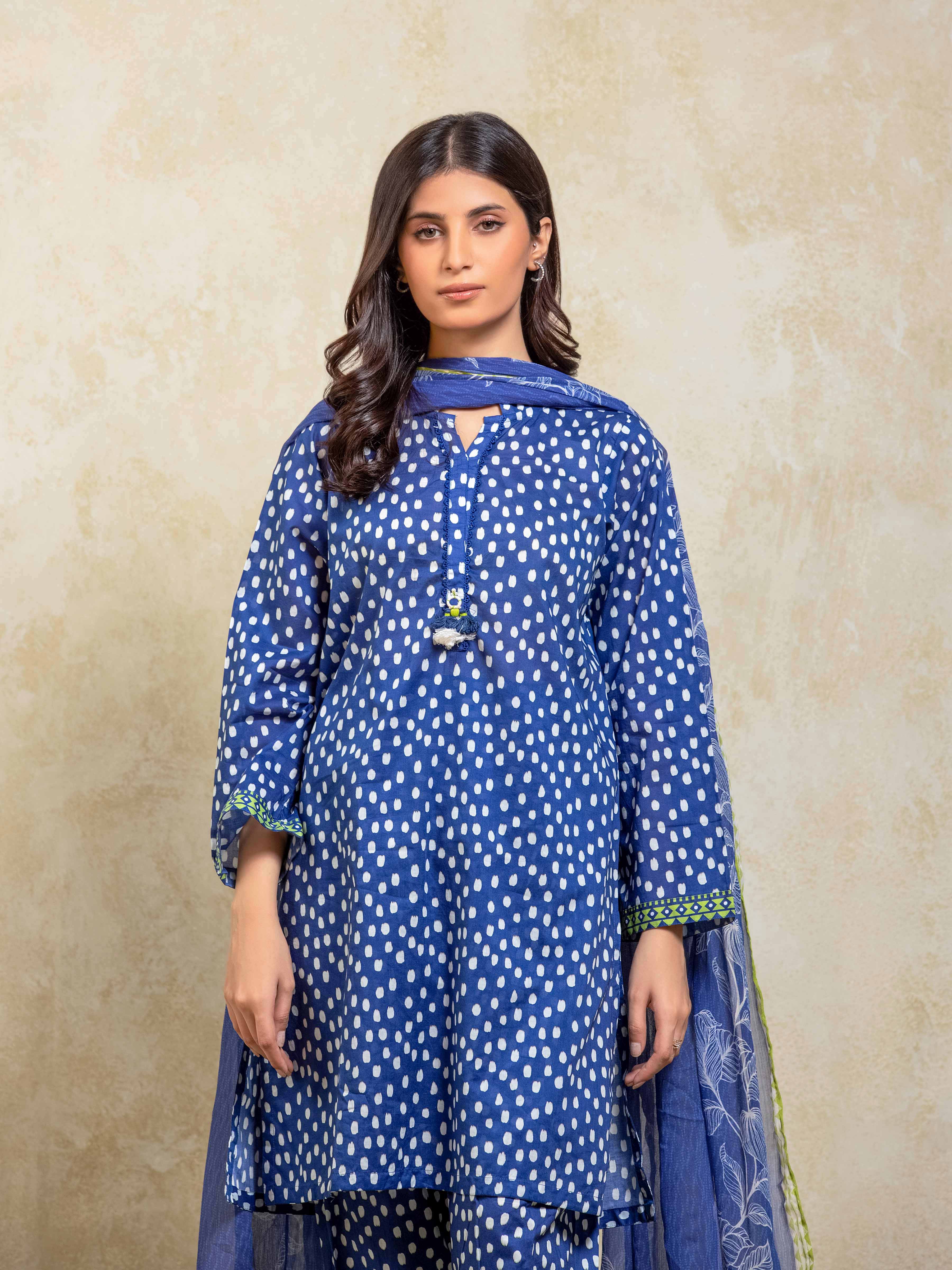 Printed Lawn Suit - EWTKP5-82002-3P - Image 3