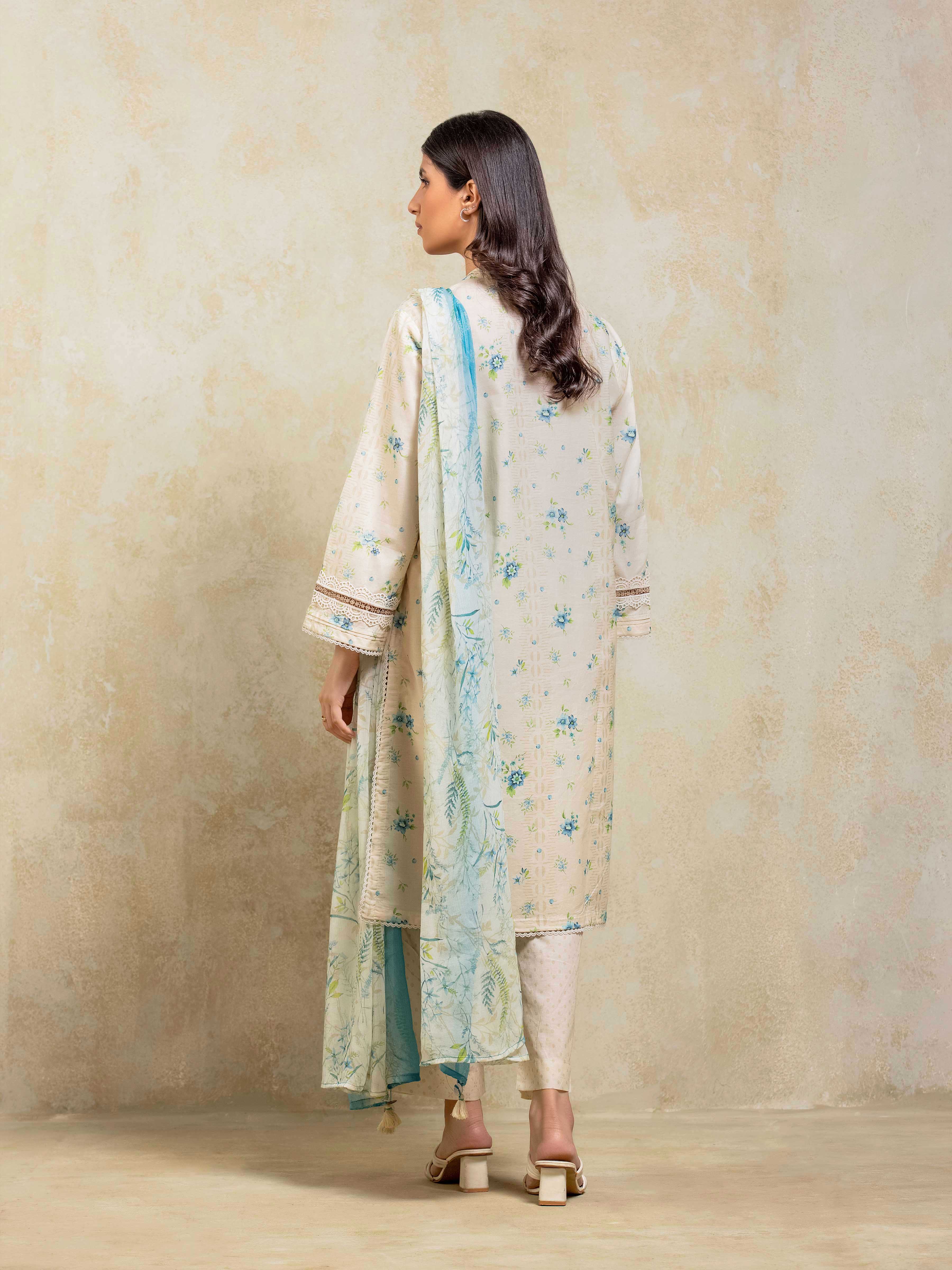 Printed Lawn Suit - EWTKP5-82023-3P - Image 6