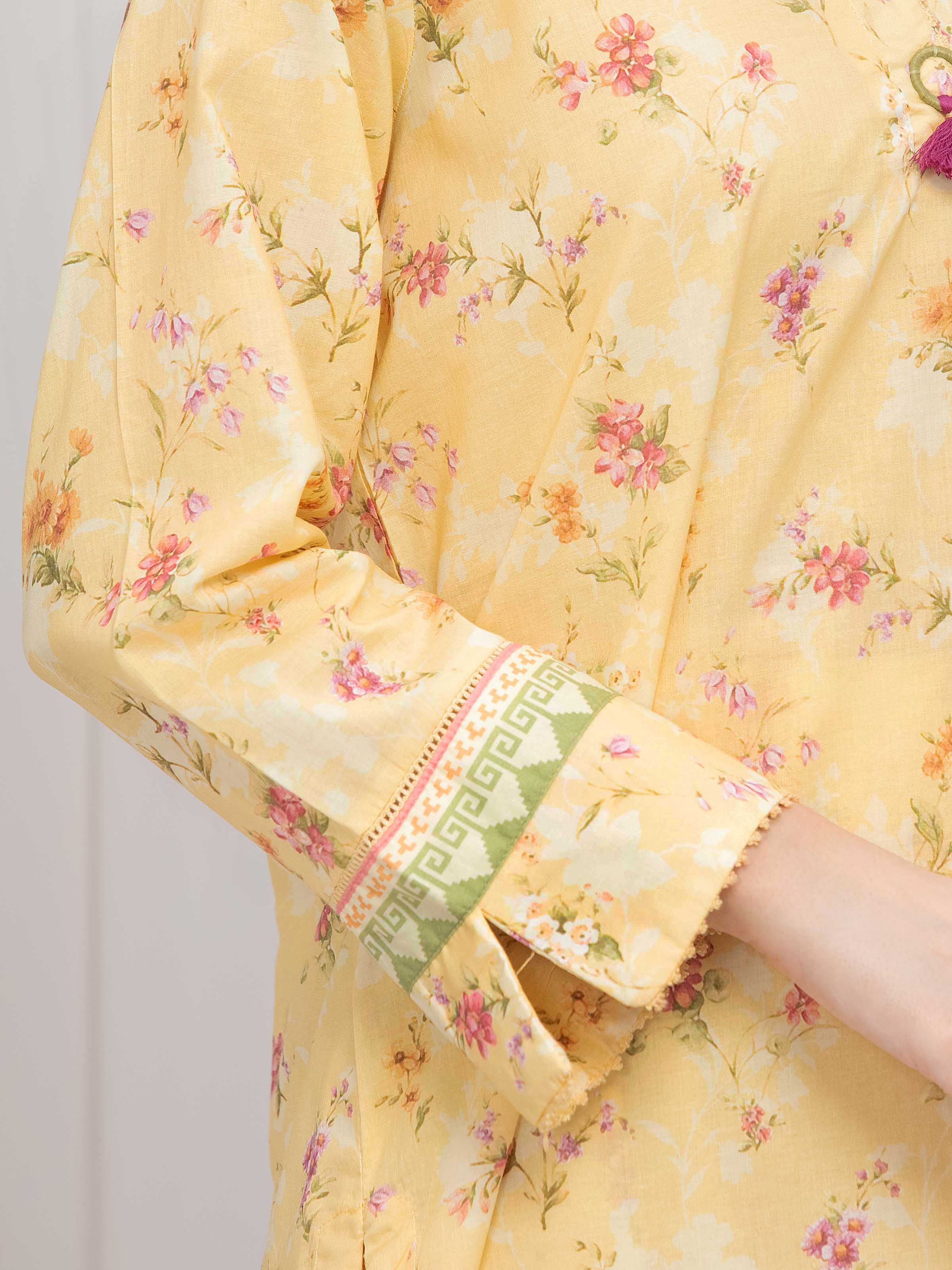 Printed Lawn Suit - EWTKP5-82499-3P - Image 3