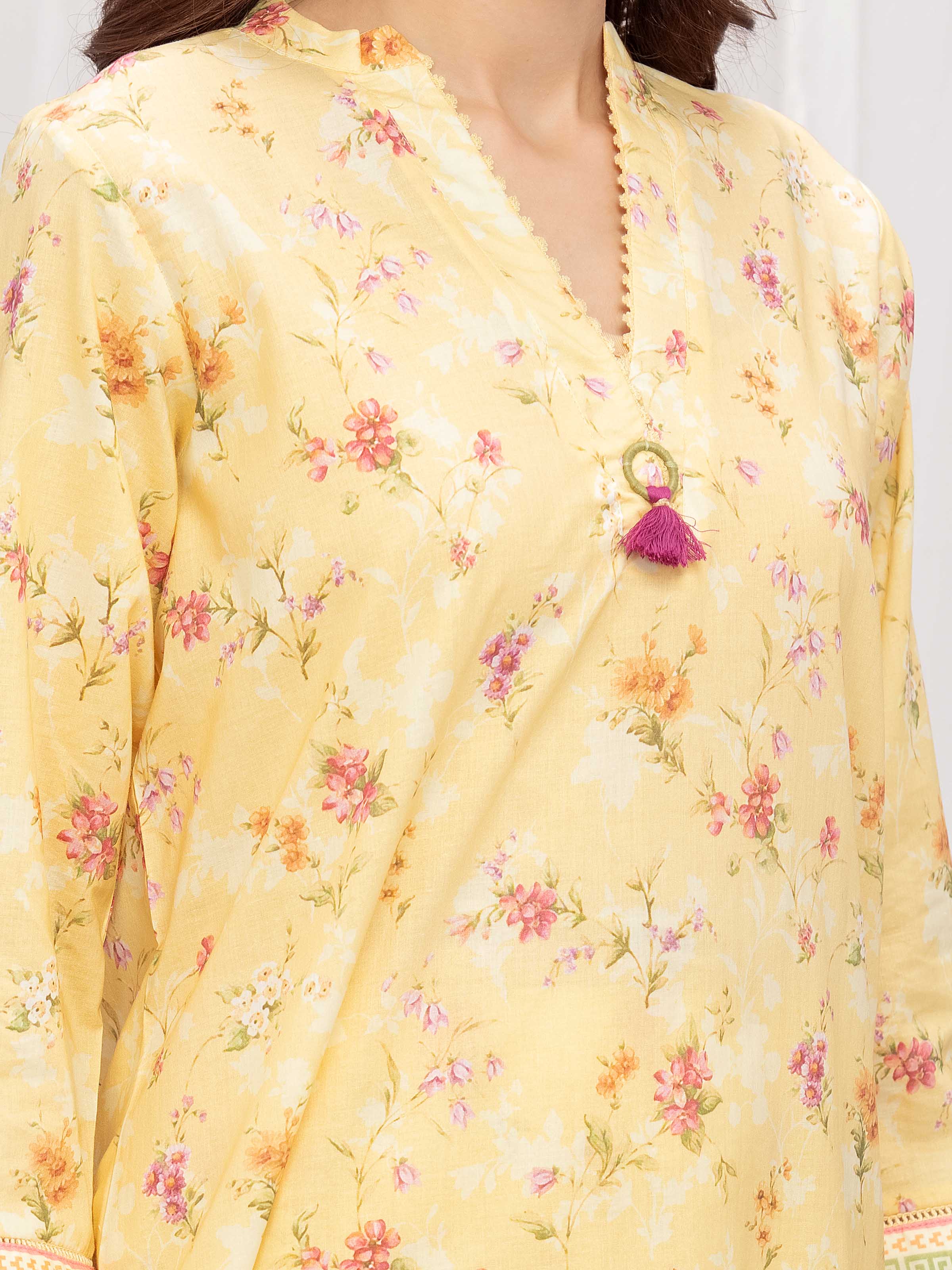 Printed Lawn Suit - EWTKP5-82499-3P - Image 4