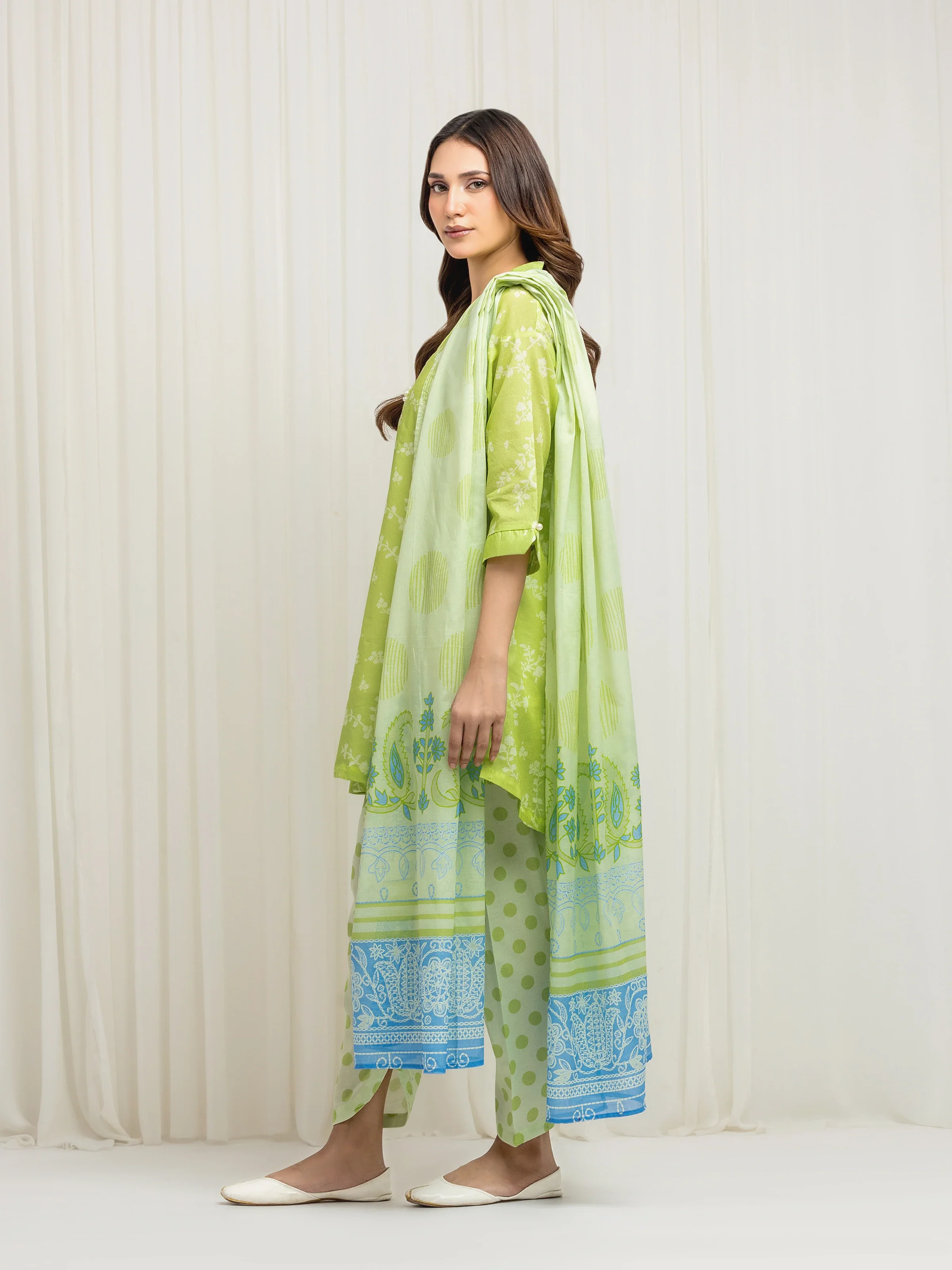 Printed Lawn Suit - EWTKP6-86058-3P - Image 5