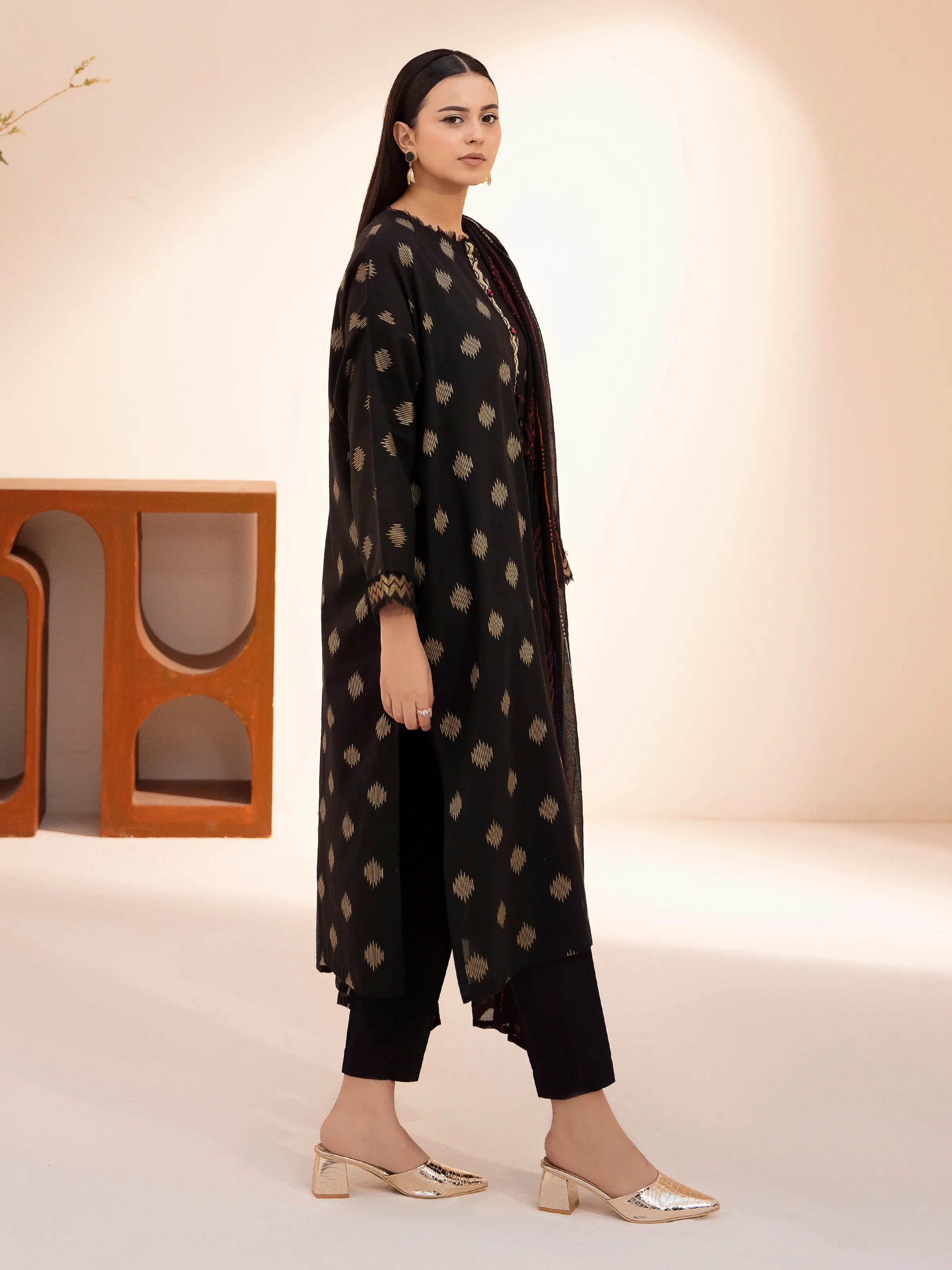 Printed Jacquard Suit - EWTKS24-81171-3P - Image 4