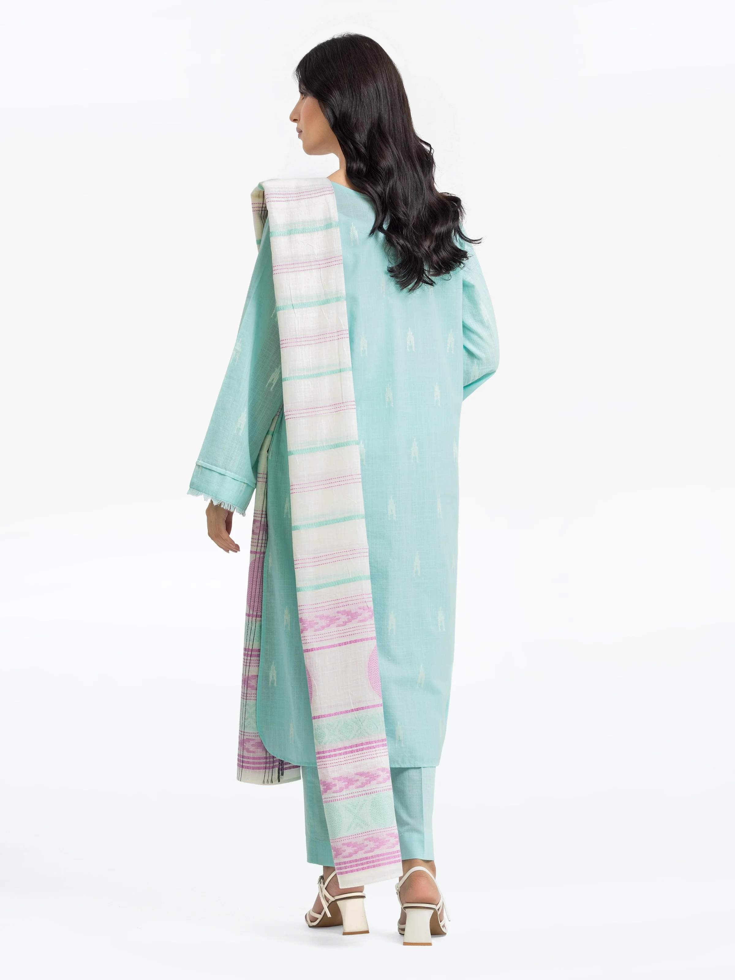 Printed Jacquard Suit - EWTKS24-81172-3P - Image 4