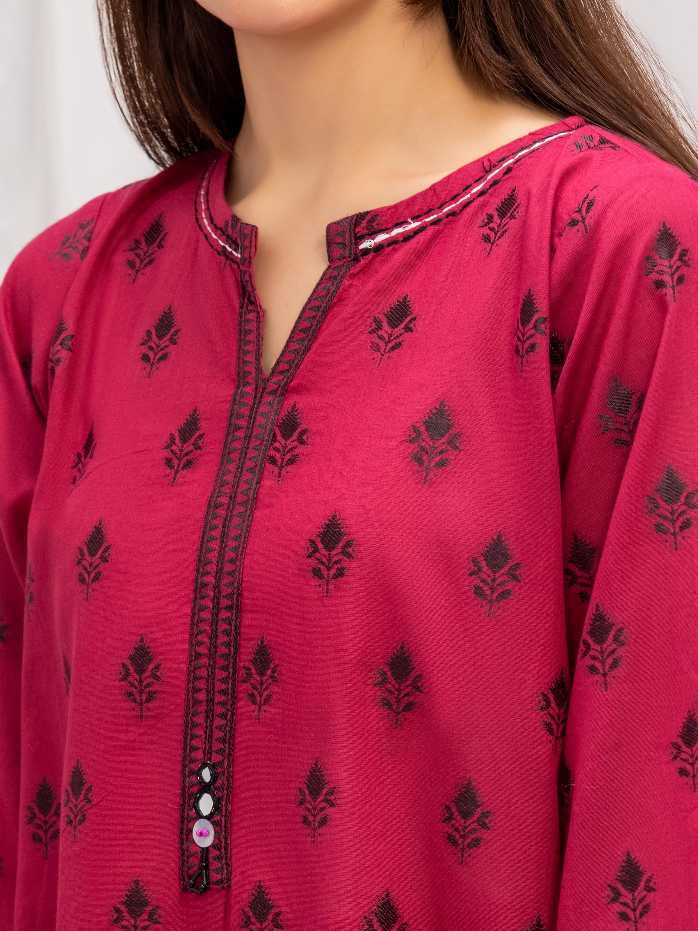 Solid Jacquard Suit - EWTKS5-82413-3P - Image 3