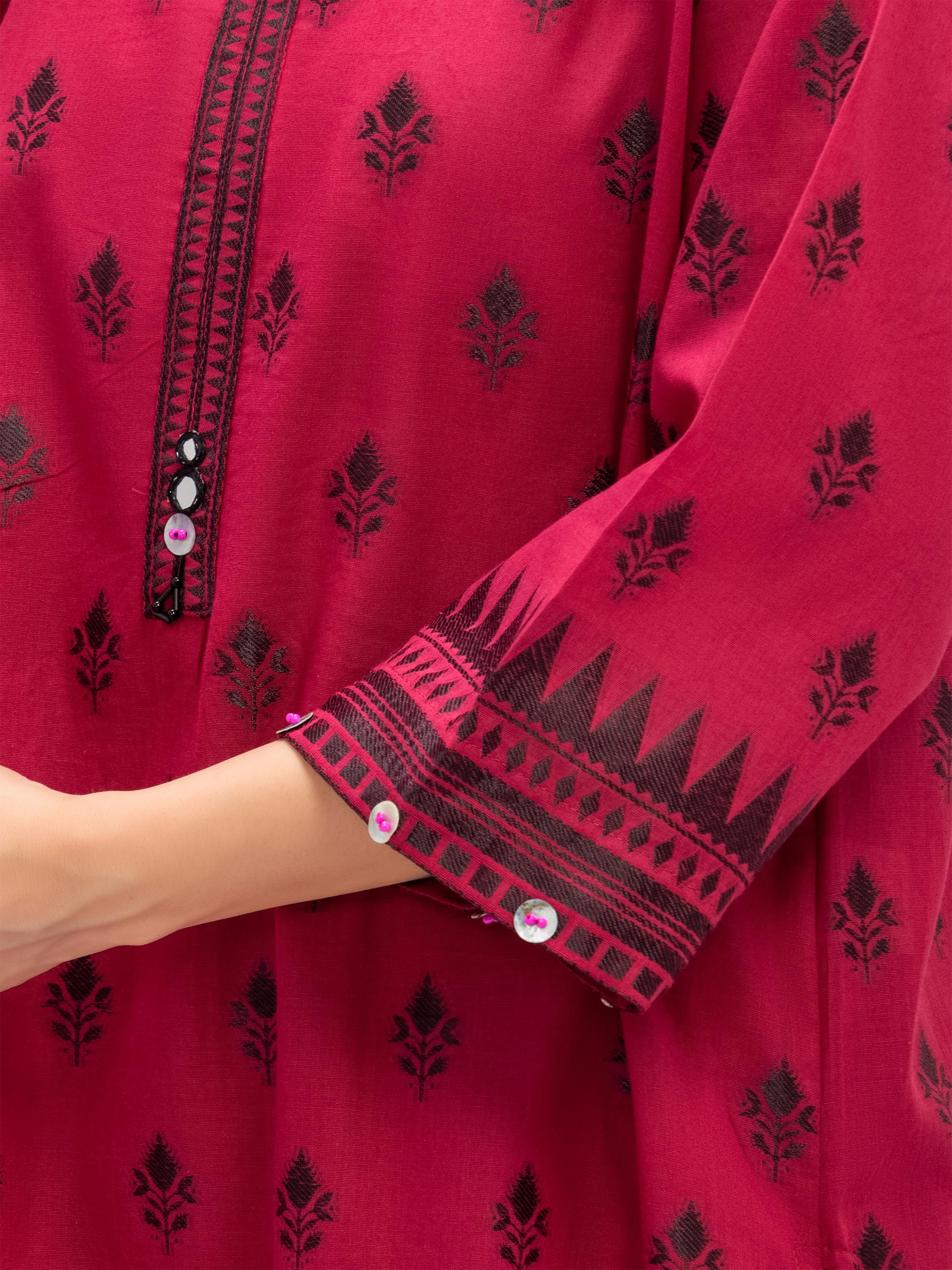 Solid Jacquard Suit - EWTKS5-82413-3P - Image 4