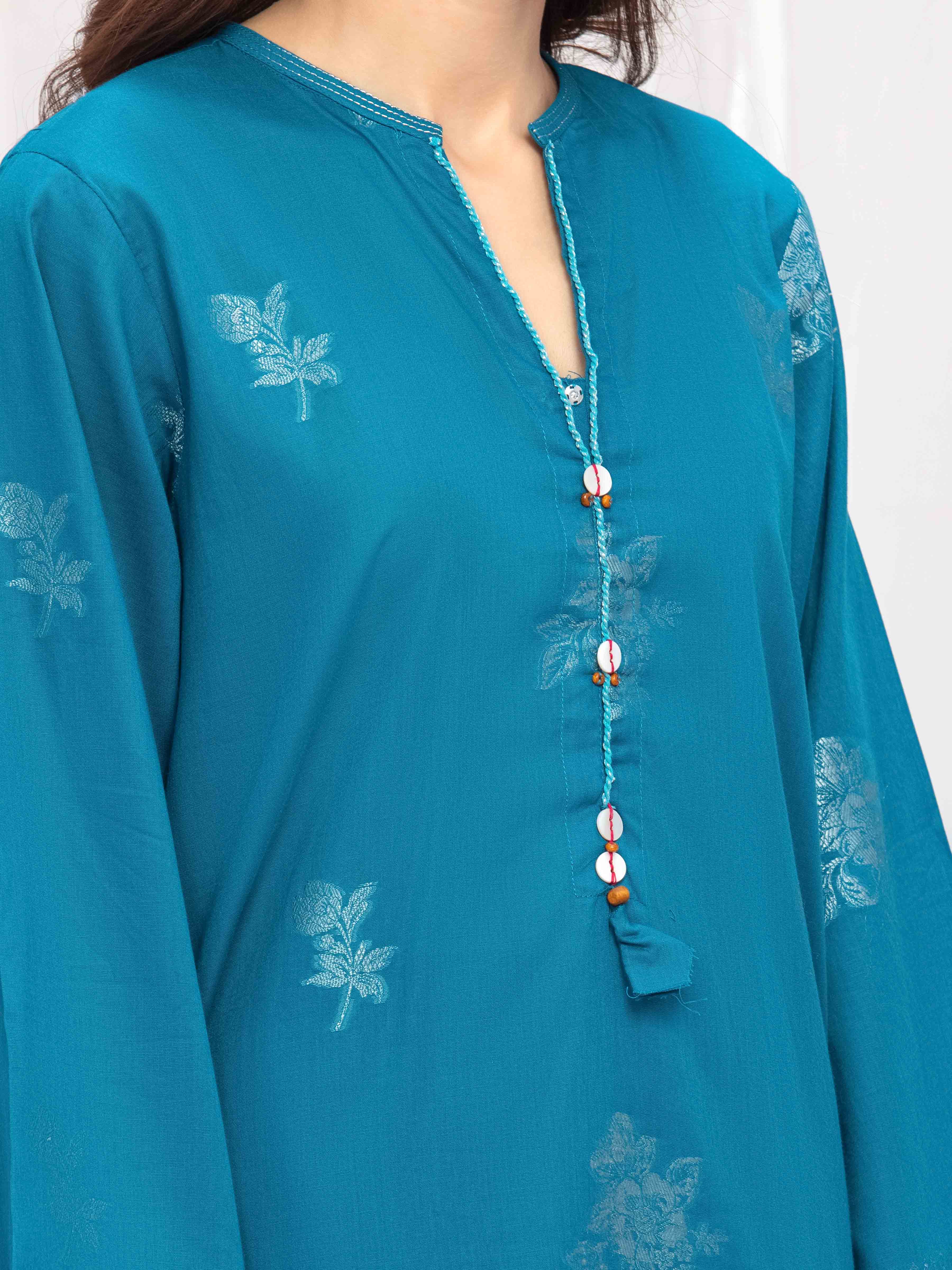 Solid Jacquard Suit - EWTKS5-82419-3P - Image 4