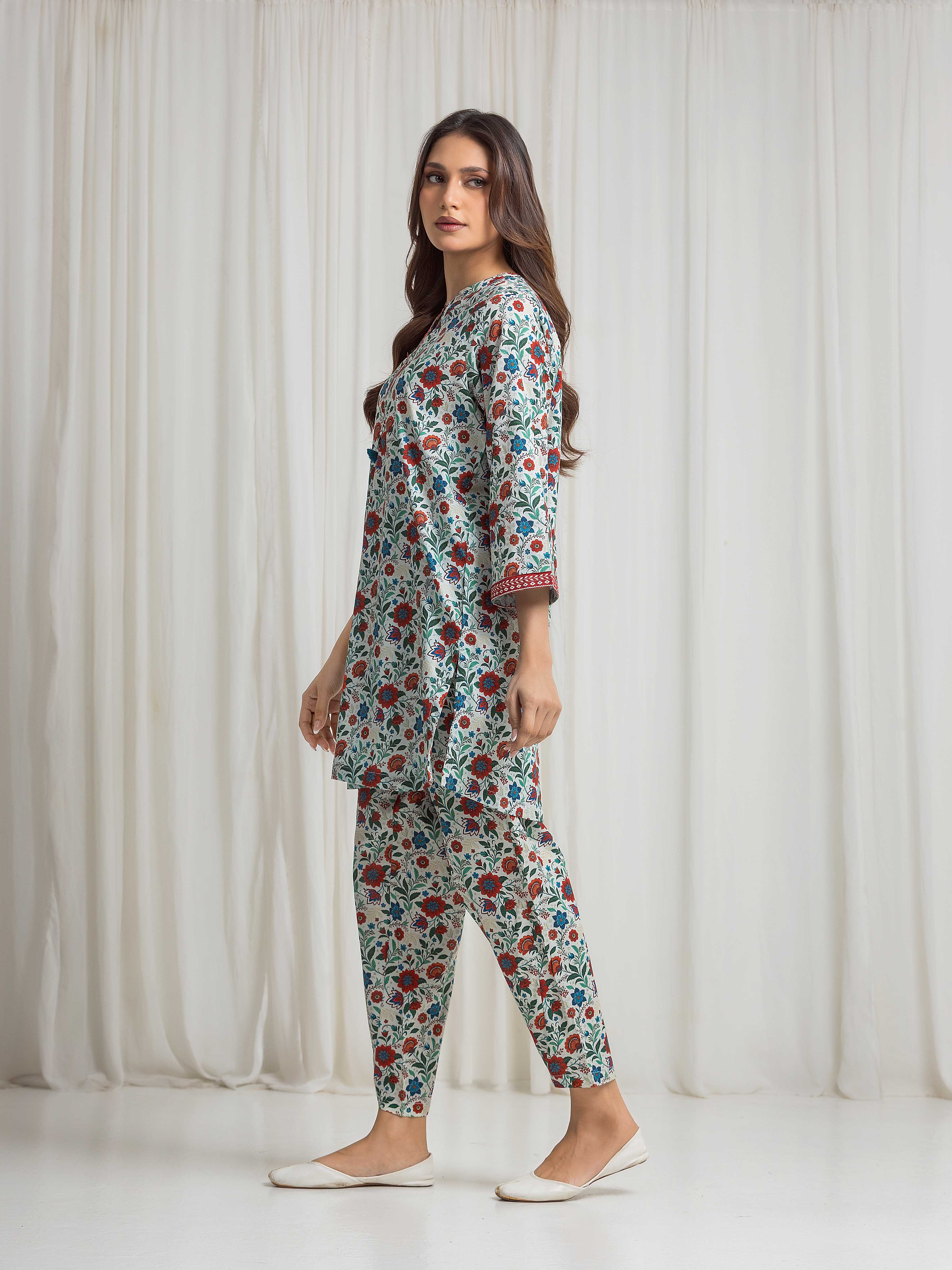 Printed Cambric Co-Ord Set - EWTKP6-82503ST - Image 5