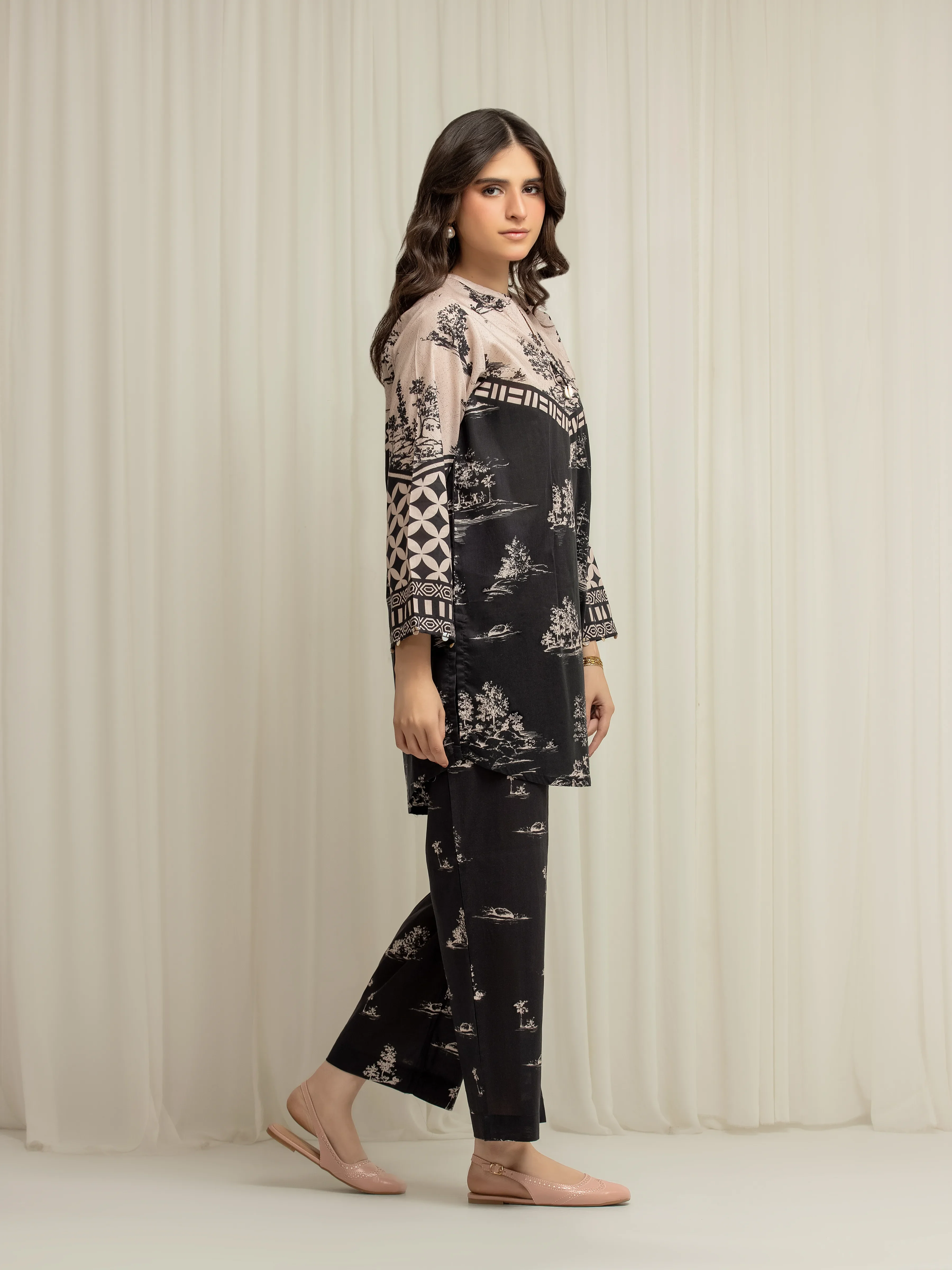 Printed Lawn Co-Ord Set - EWTKP6-86017ST - Image 5