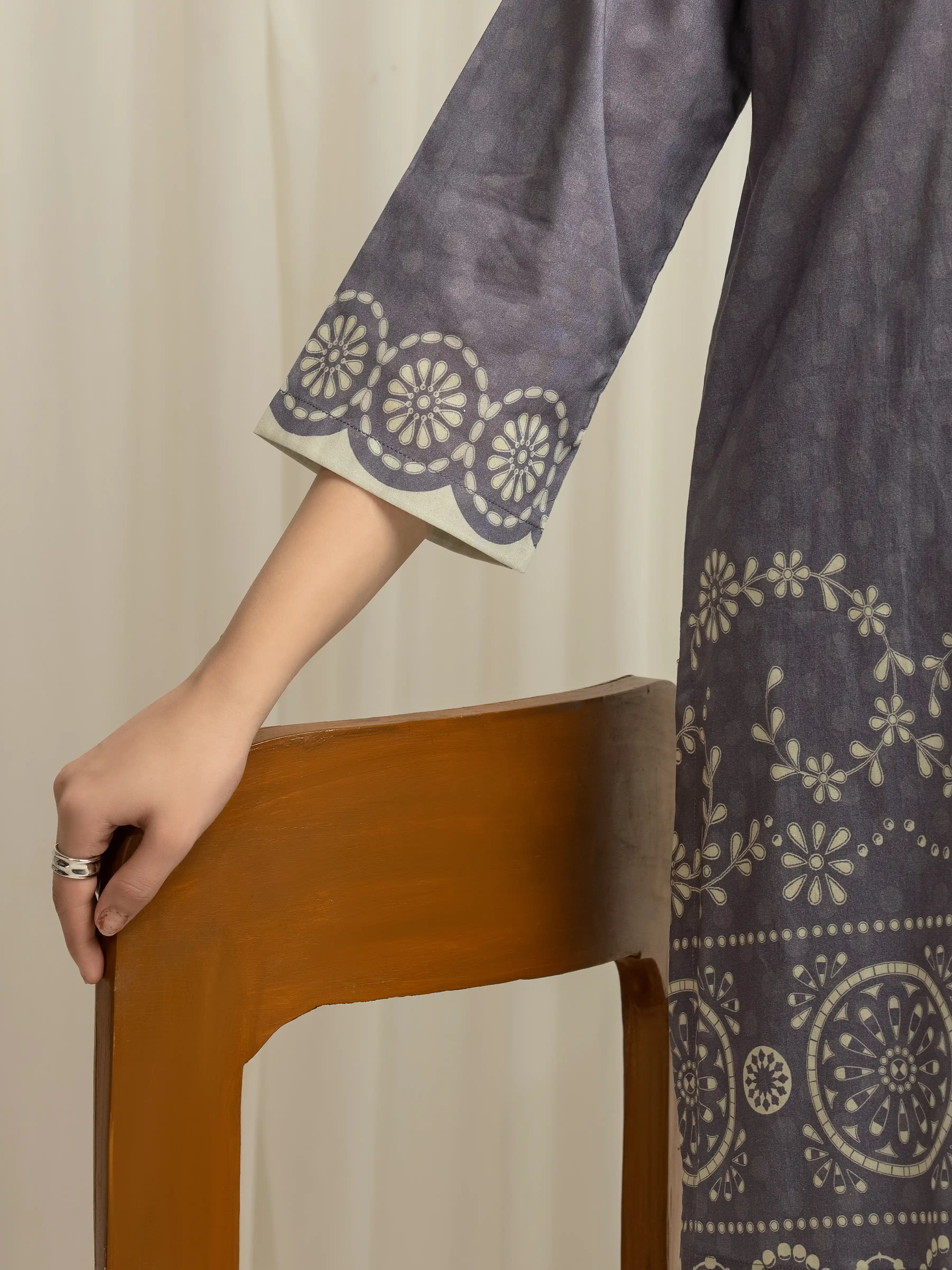 Printed Lawn Co-Ord Set - EWTKP6-86019ST - Image 4