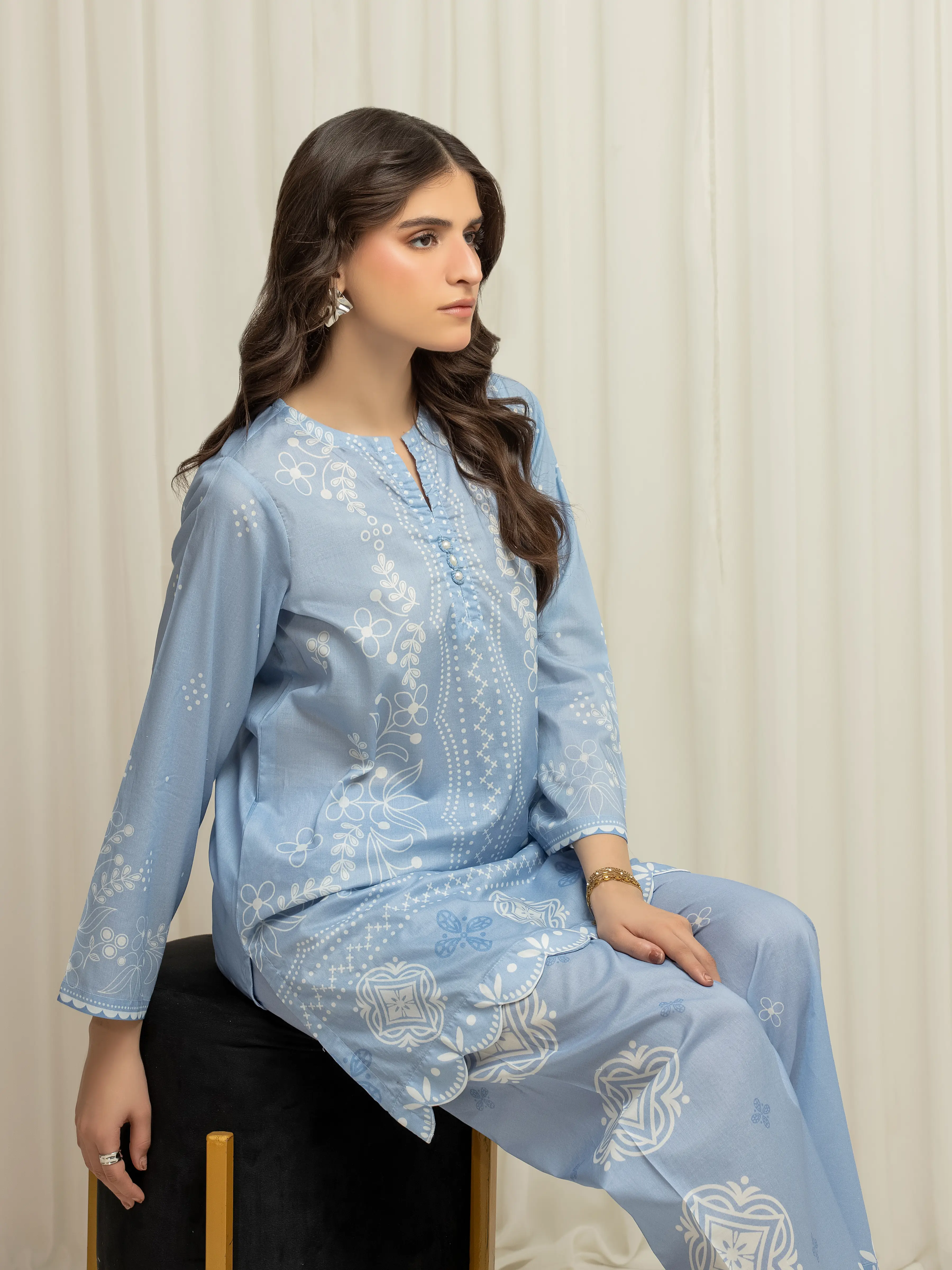 Printed Lawn Co-Ord Set - EWTKP6-86022ST - Image 2