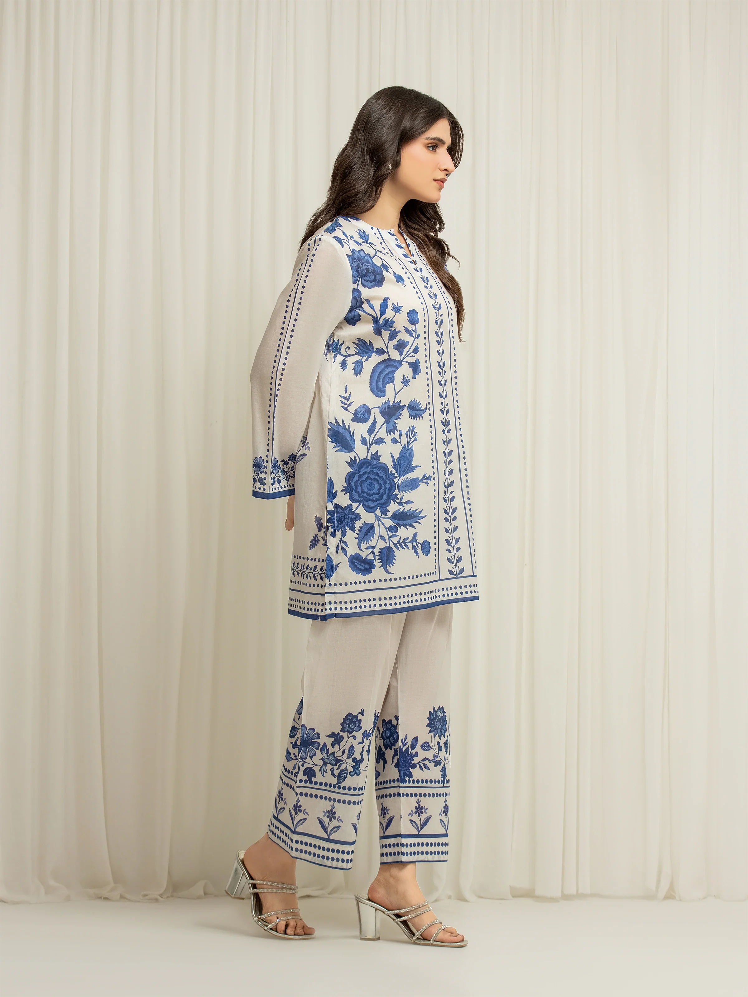 Printed Lawn Co-Ord Set - EWTKP6-86028ST - Image 5