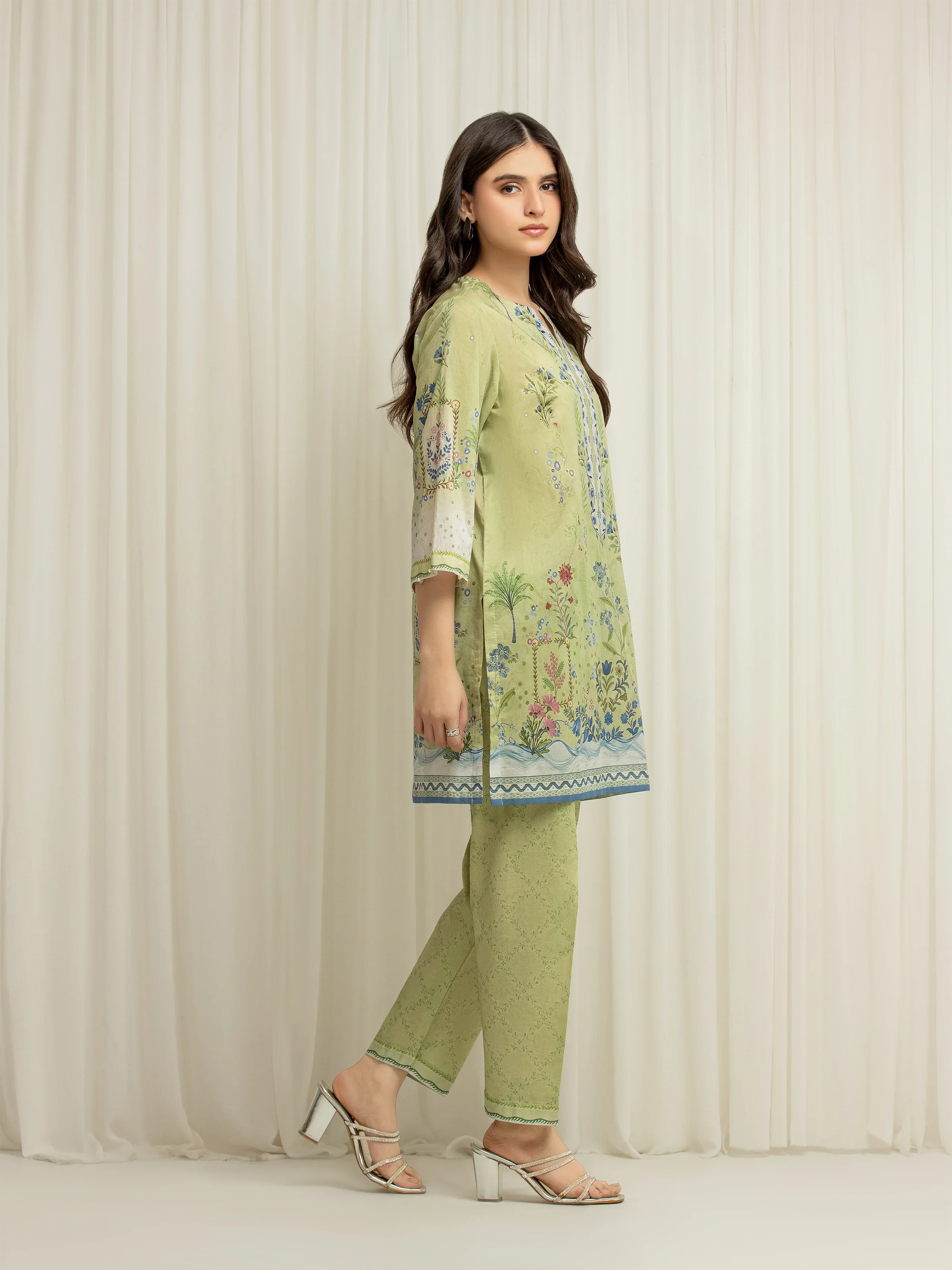 Printed Lawn Co-Ord Set - EWTKP6-86029ST - Image 5