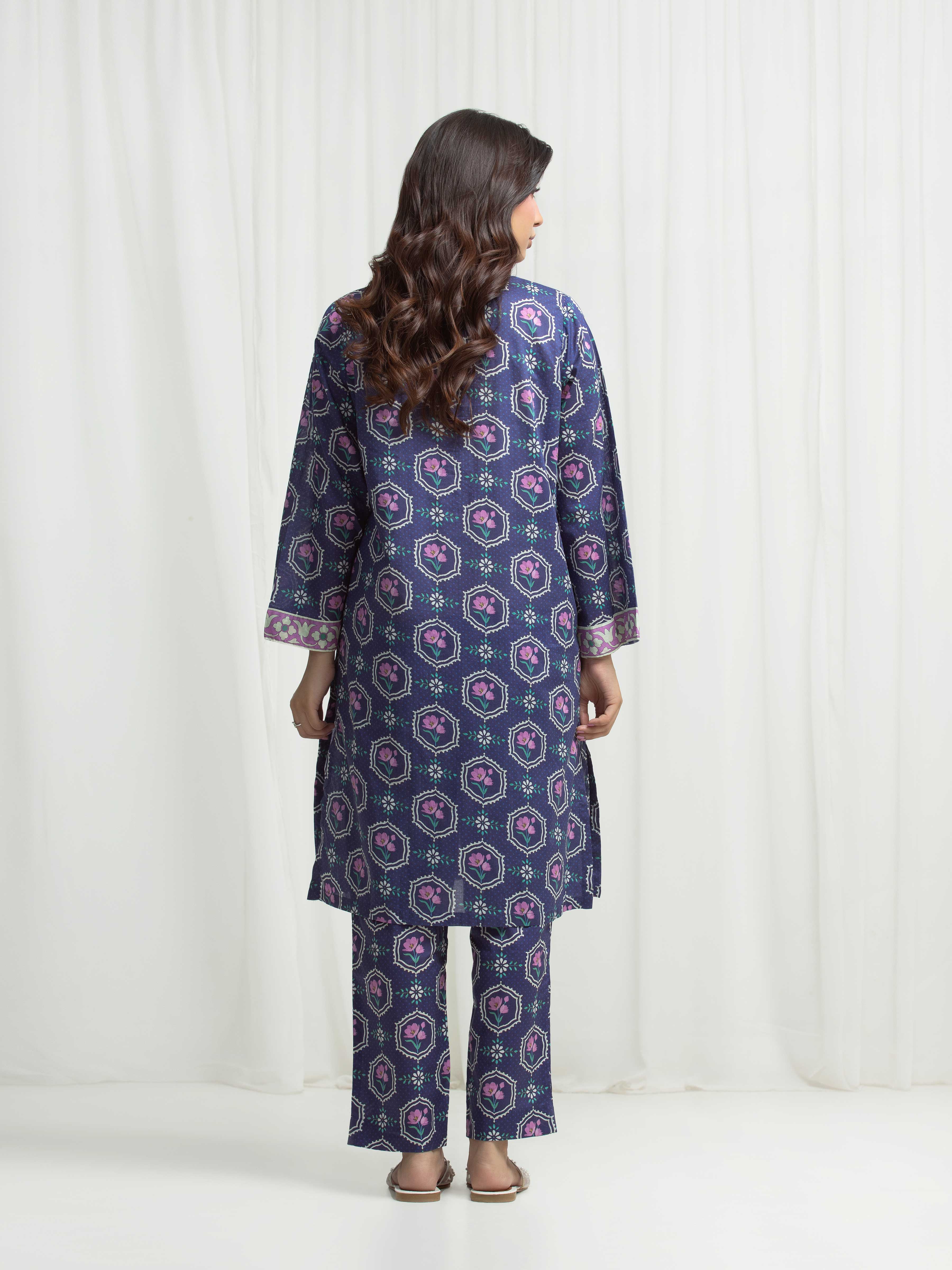 Printed Lawn Co-Ord Set - EWTKP6-86042ST - Image 6