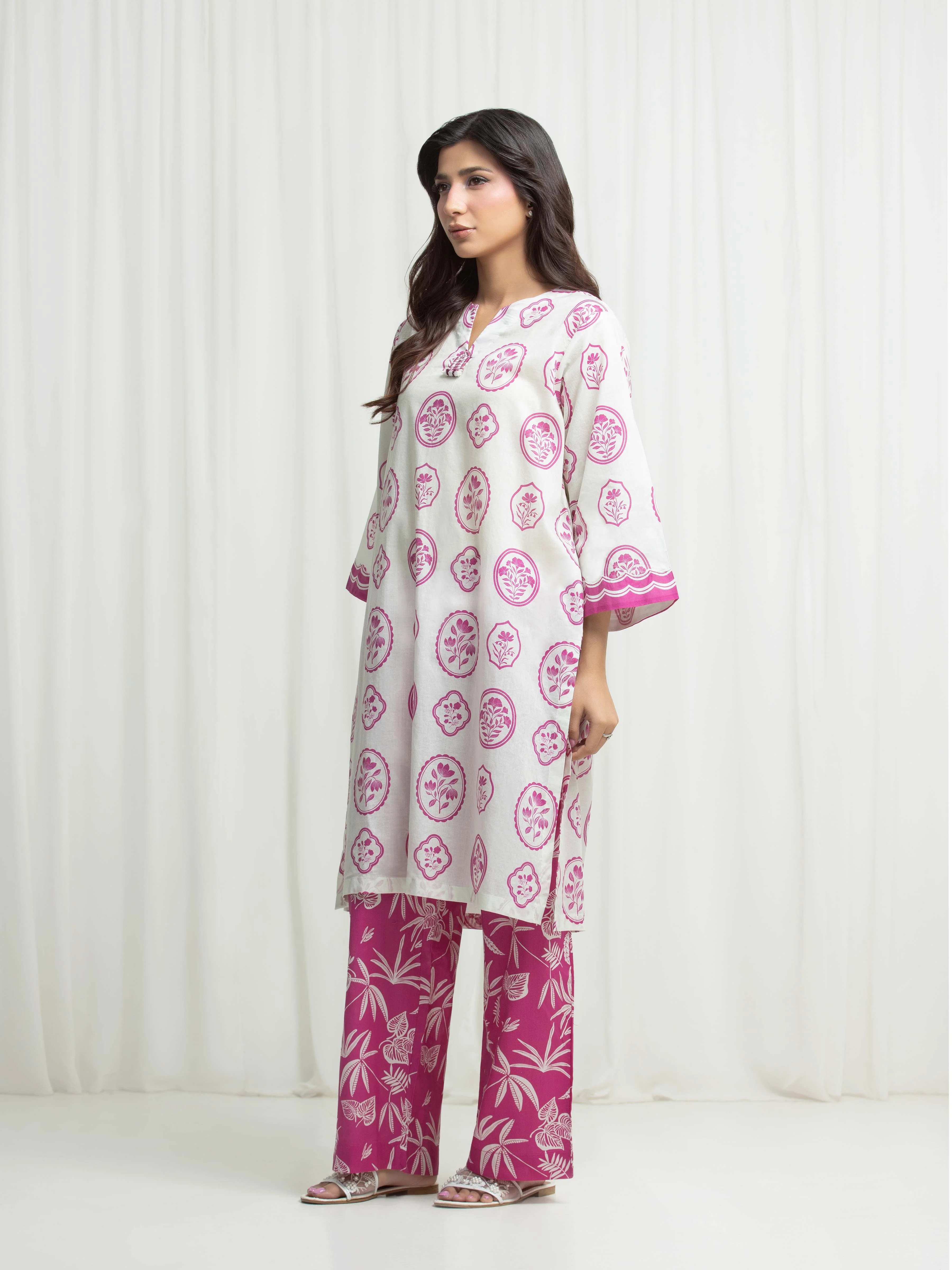Printed Lawn Co-Ord Set - EWTKP6-86043ST - Image 5