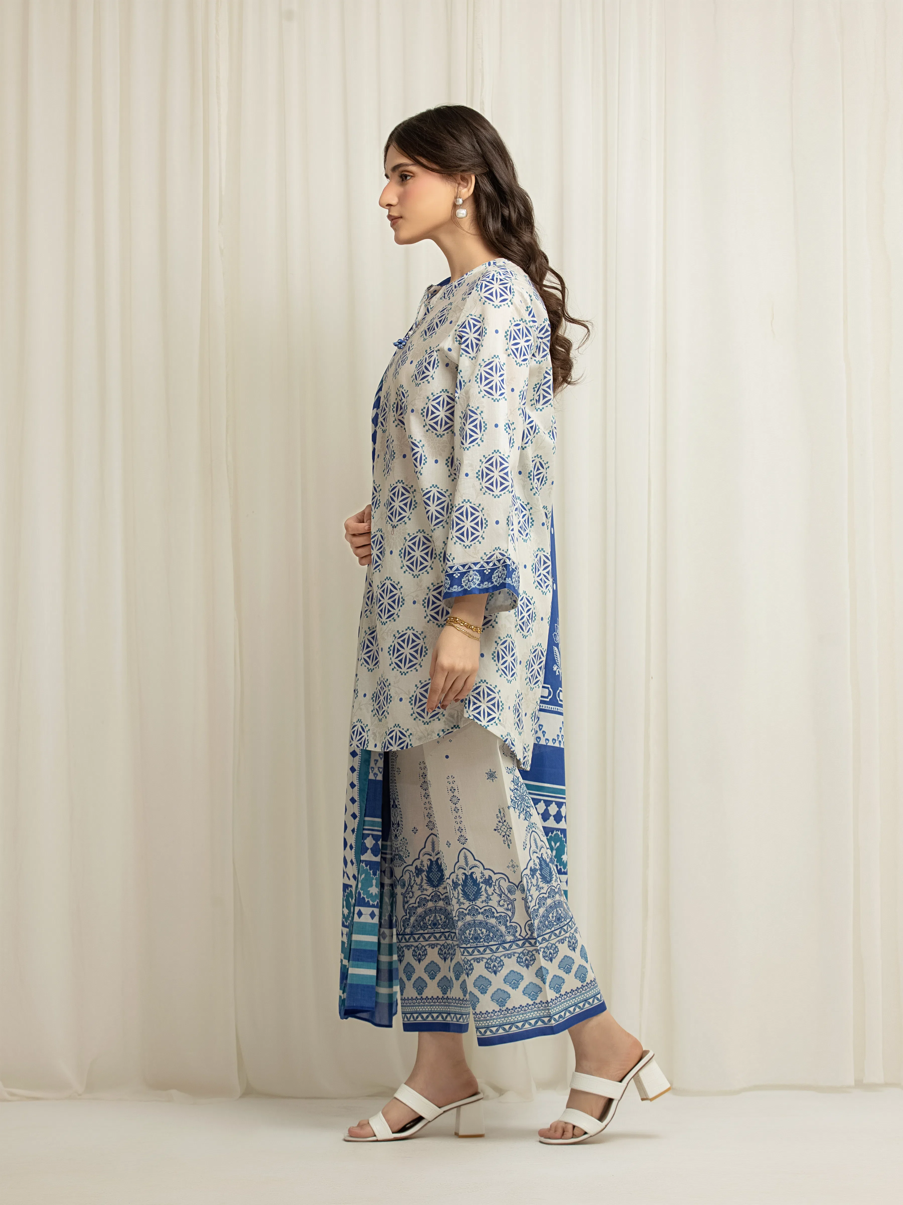 Printed Lawn Suit - EWTKP6-86048-3P - Image 5
