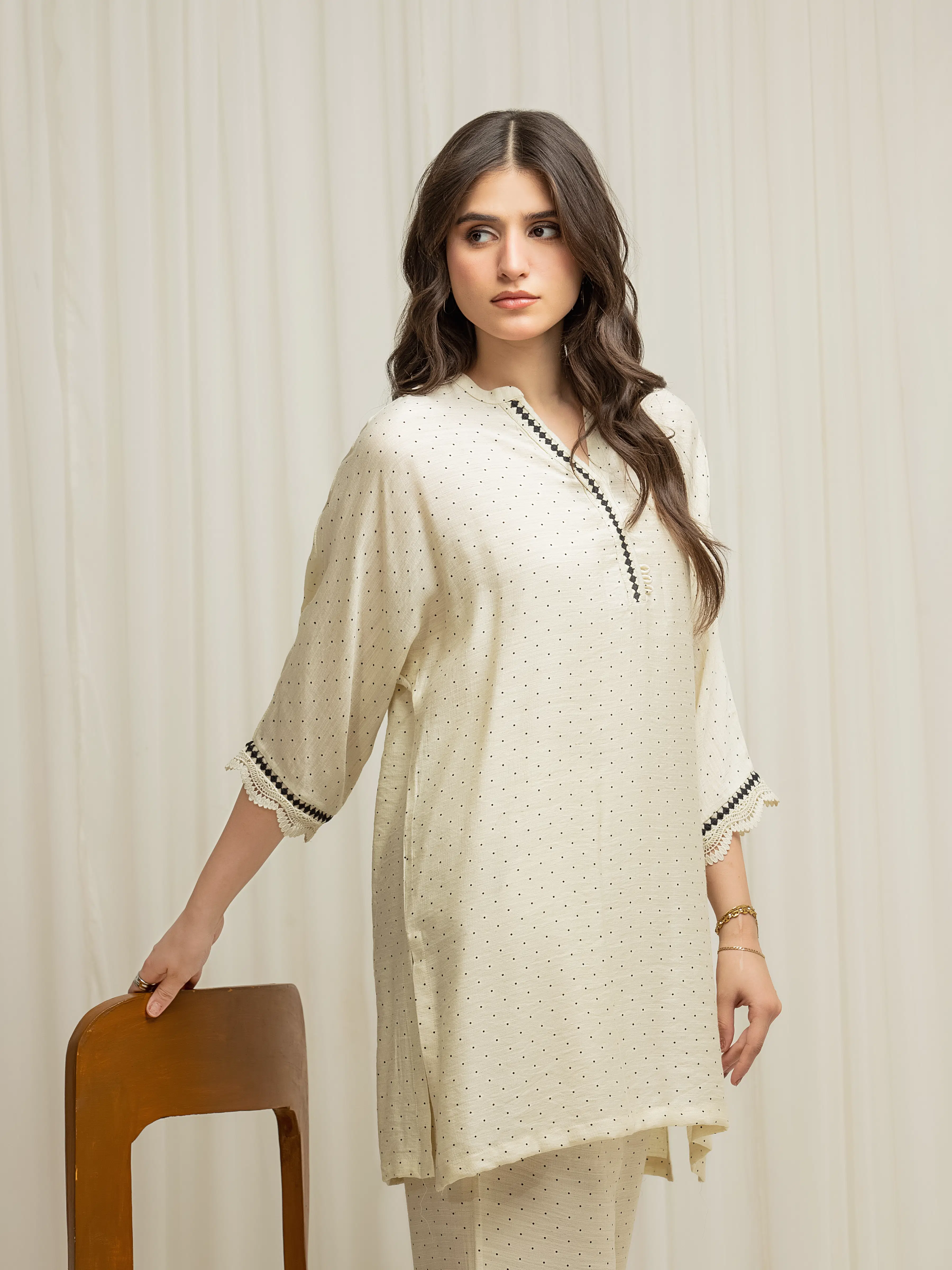 Printed Linen Co-Ord Set - EWTKP6-86143ST - Image 2
