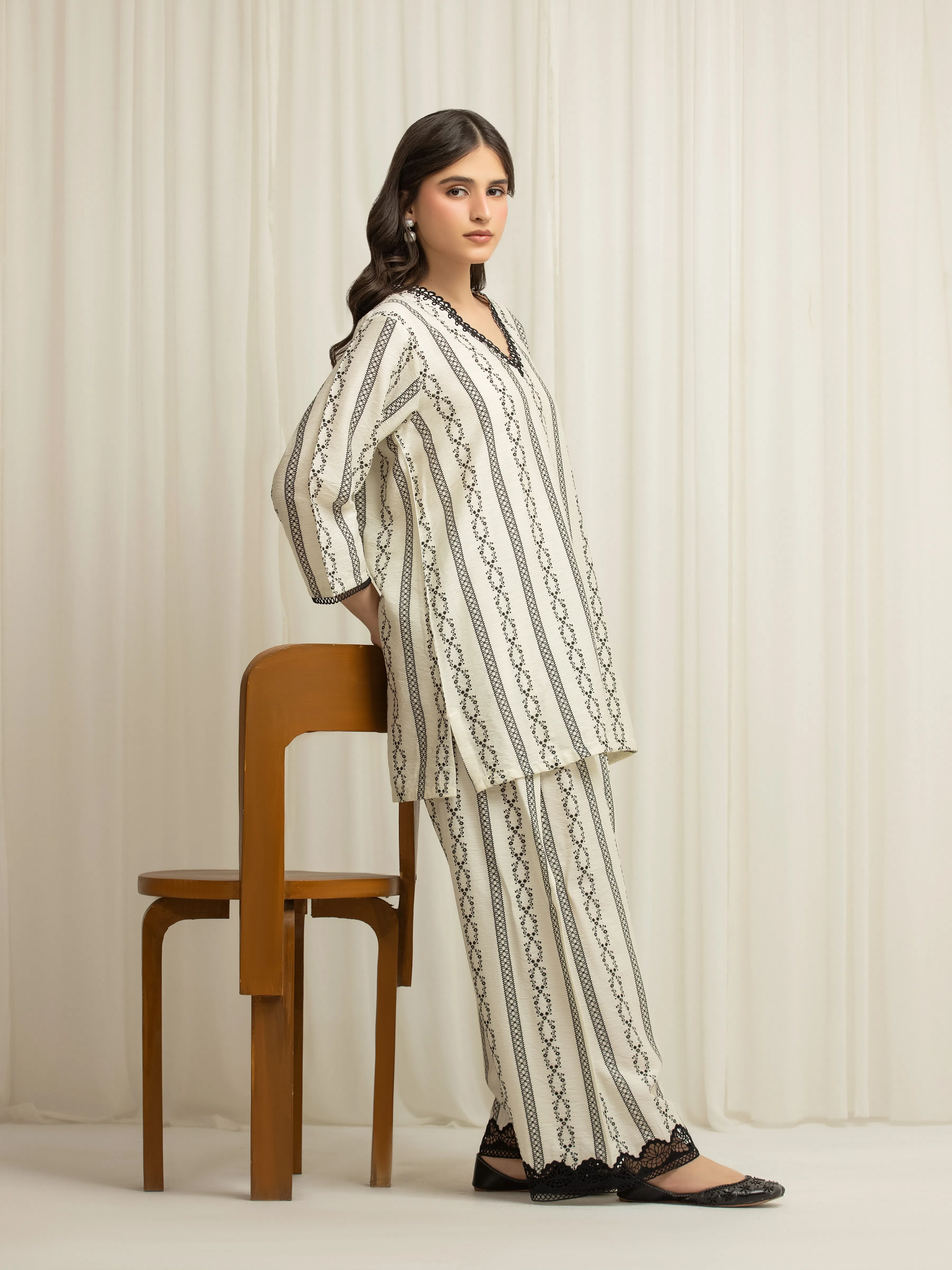 Printed Linen Co-Ord Set - EWTKP6-86144ST - Image 5