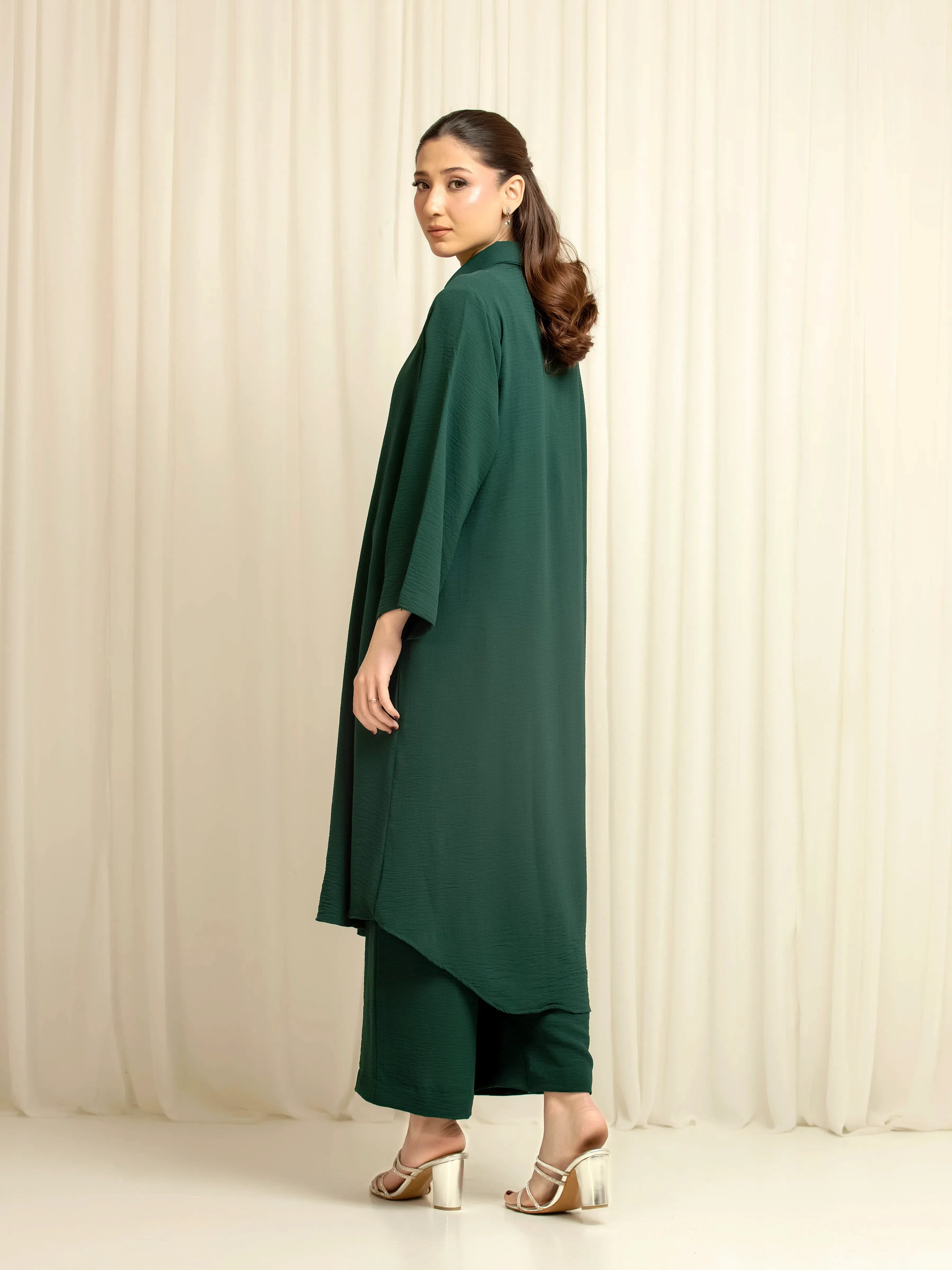 Solid Crepe Co-Ord Set - EWTKS6-86114ST - Image 5