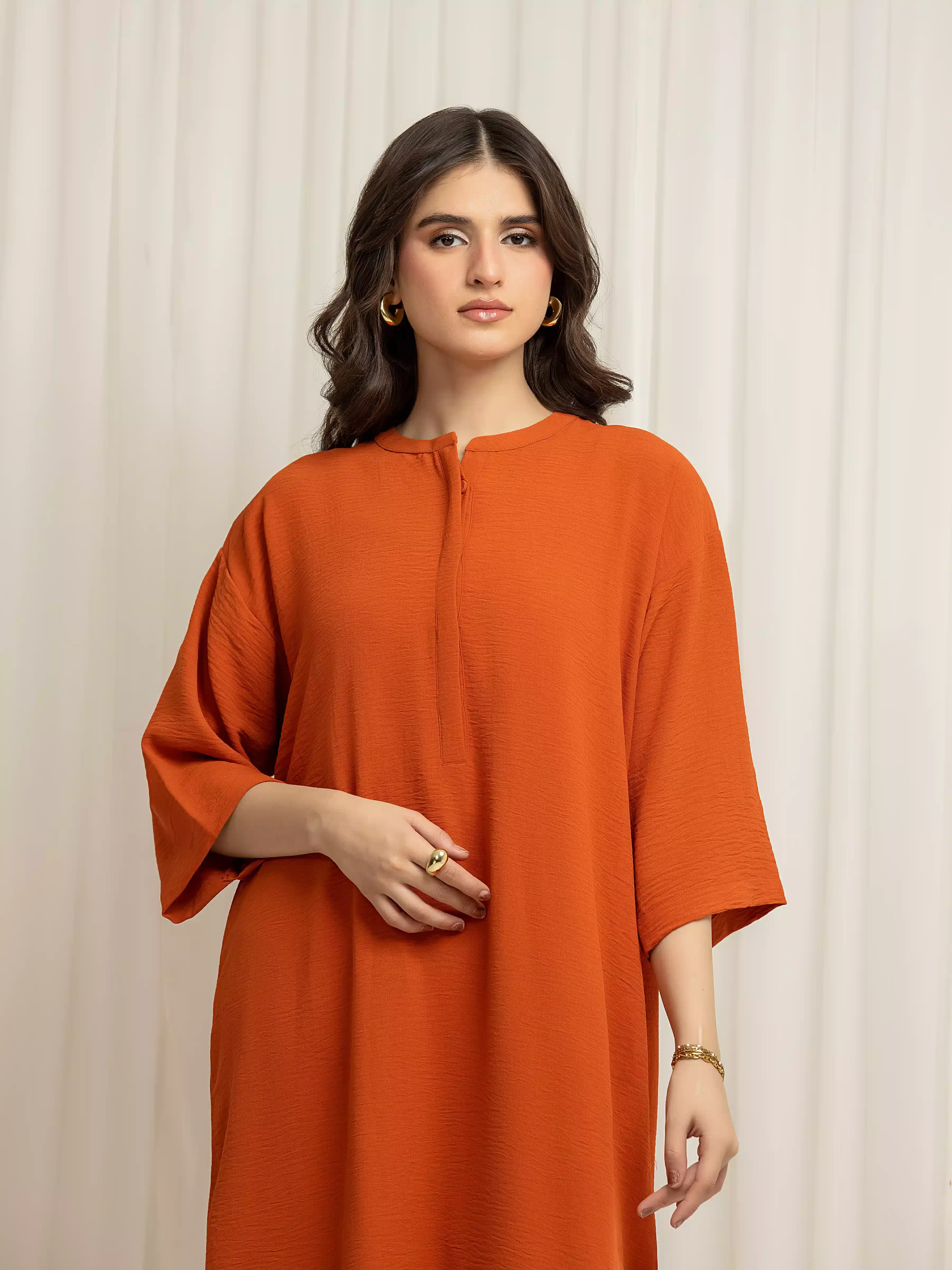 Solid Crepe Co-Ord Set - EWTKS6-86112ST - Image 2