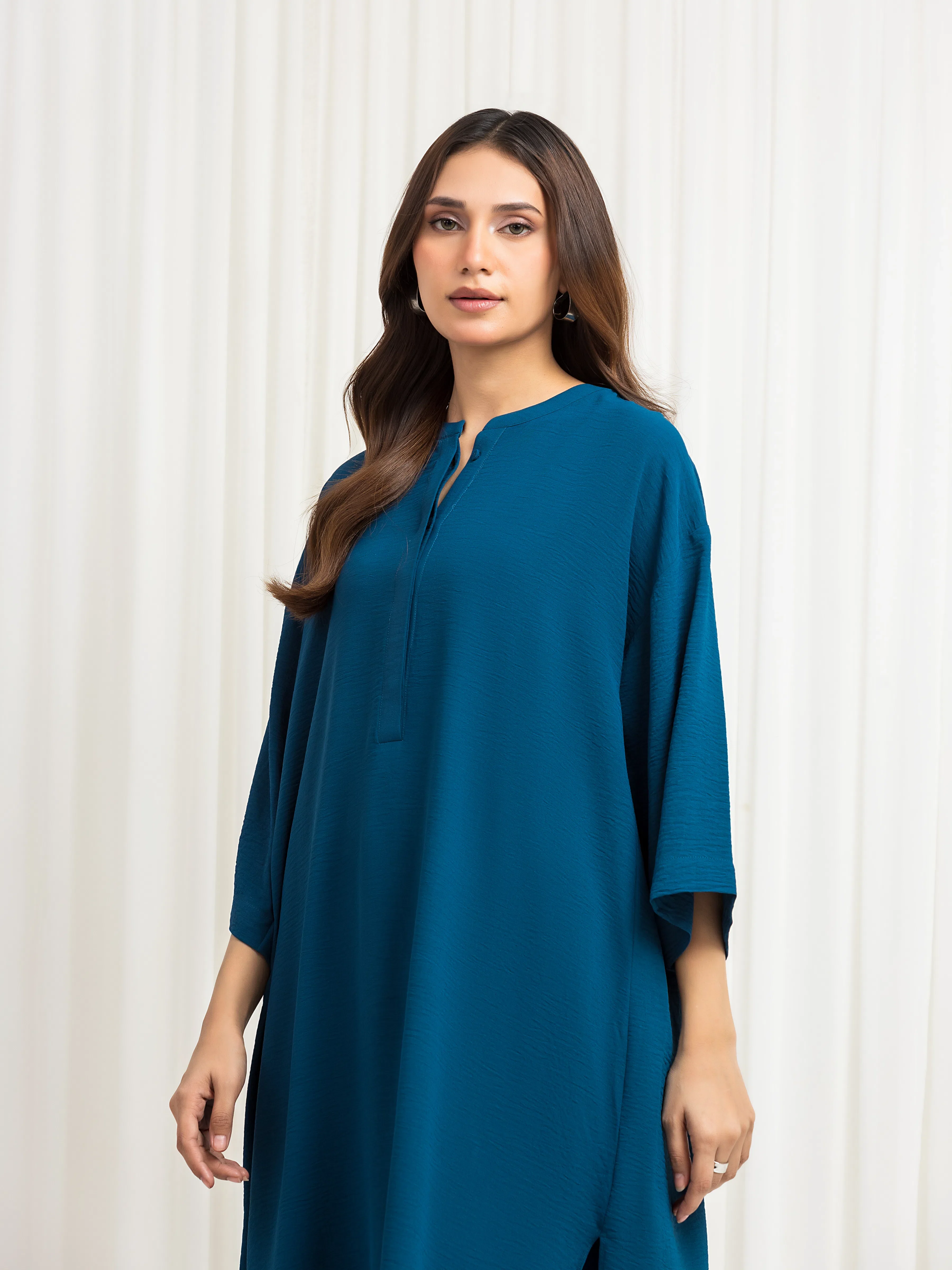 Solid Crepe Co-Ord Set - EWTKS6-86119ST - Image 2