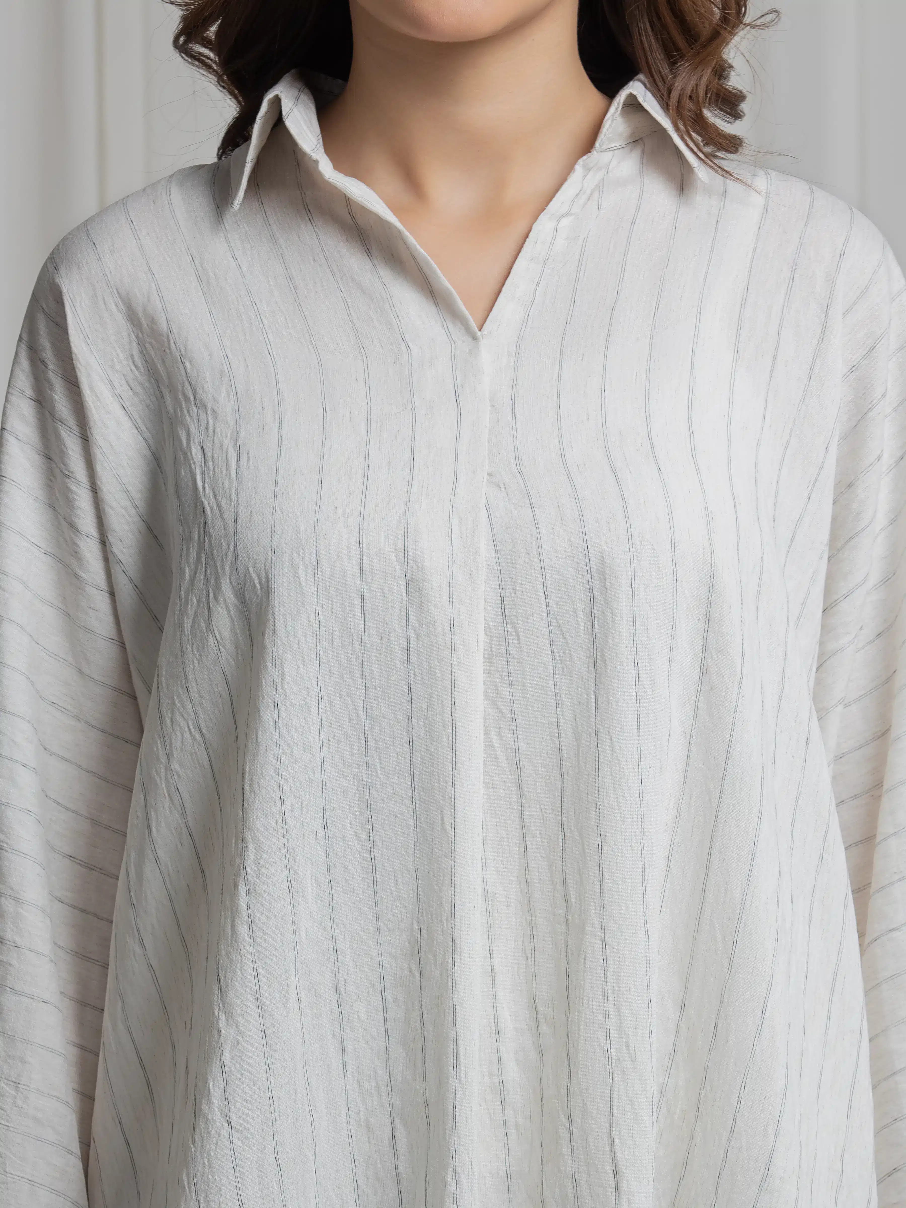 Solid Viscose Co-Ord Set - EWTKS6-86253ST - Image 3