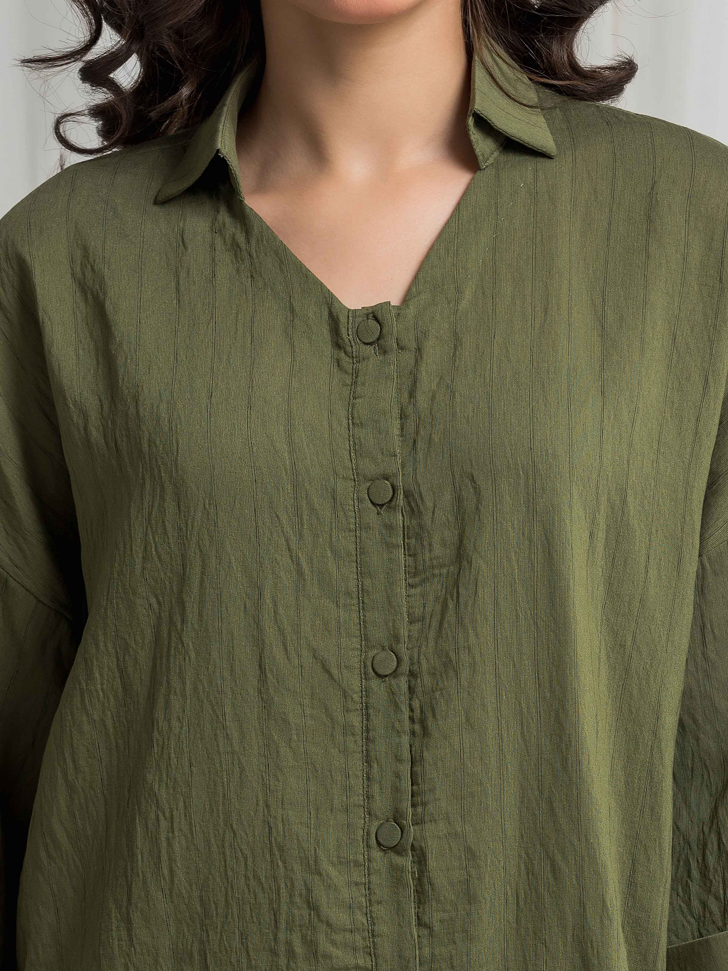 Solid Viscose Co-Ord Set - EWTKS6-86255ST - Image 4