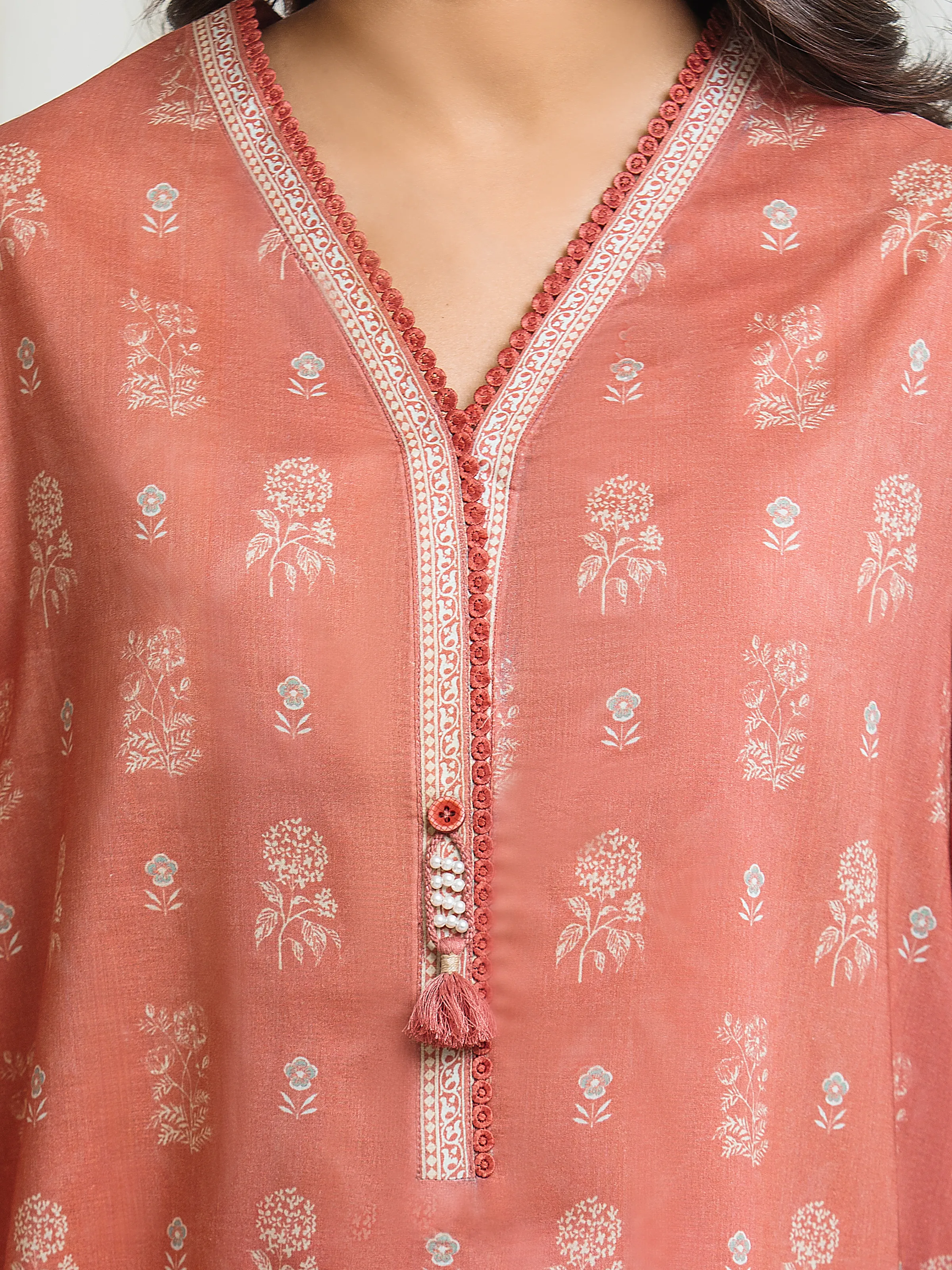 Printed Lawn Suit - EWU6A1-36563-3P - Image 4