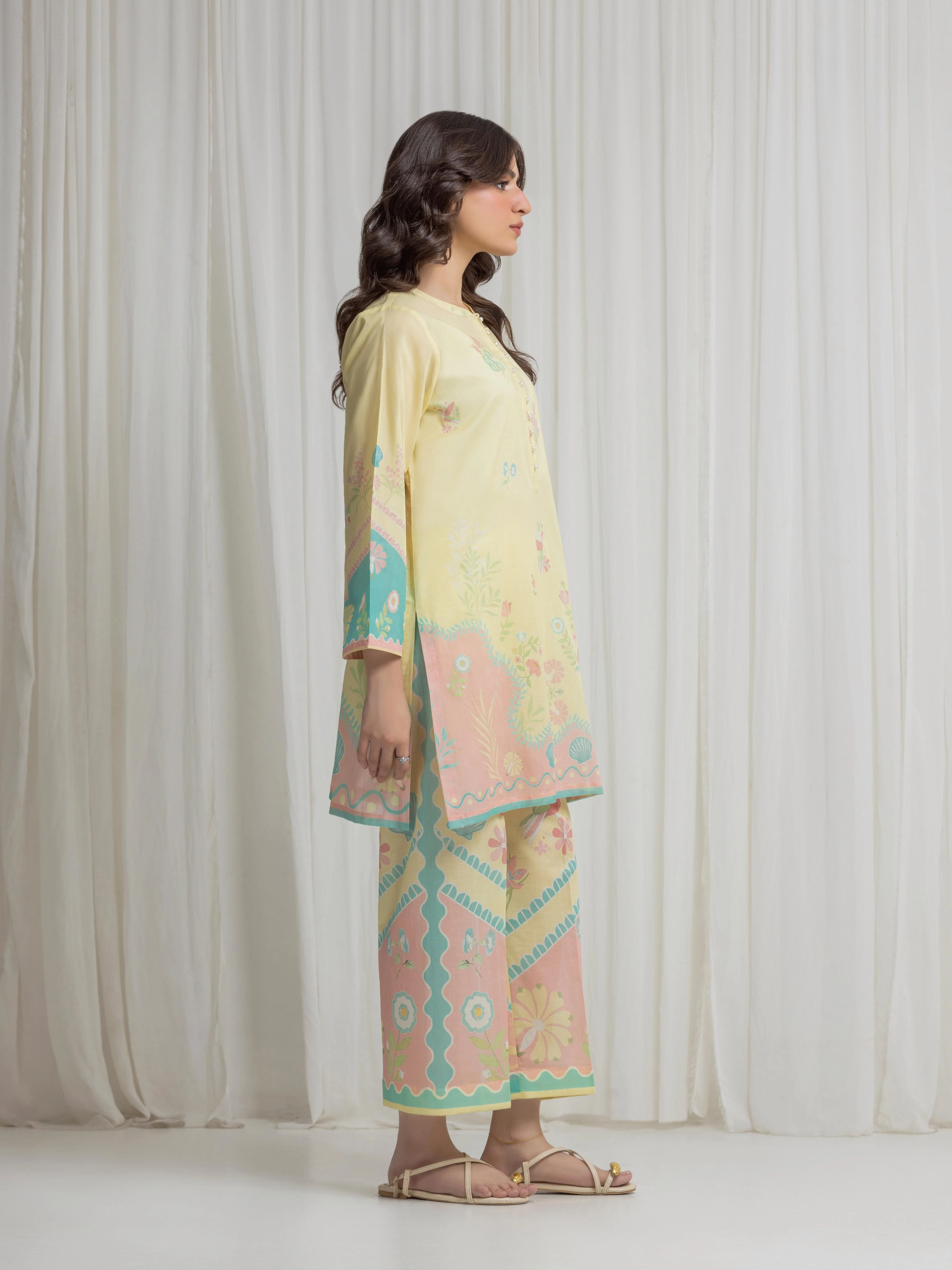 Printed Lawn Co-Ord Set - EWTKP6-86044ST - Image 5
