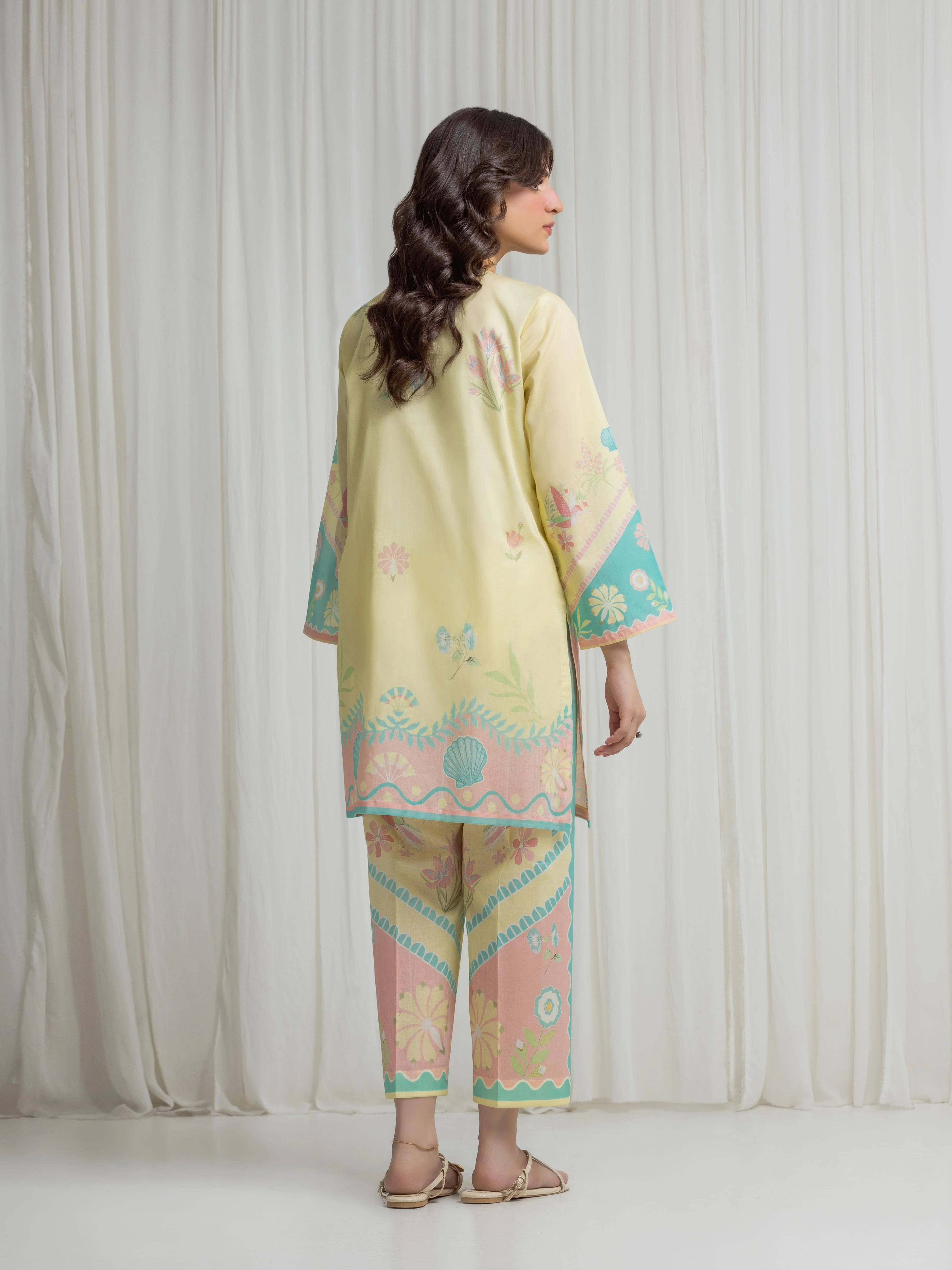 Printed Lawn Co-Ord Set - EWTKP6-86044ST - Image 6