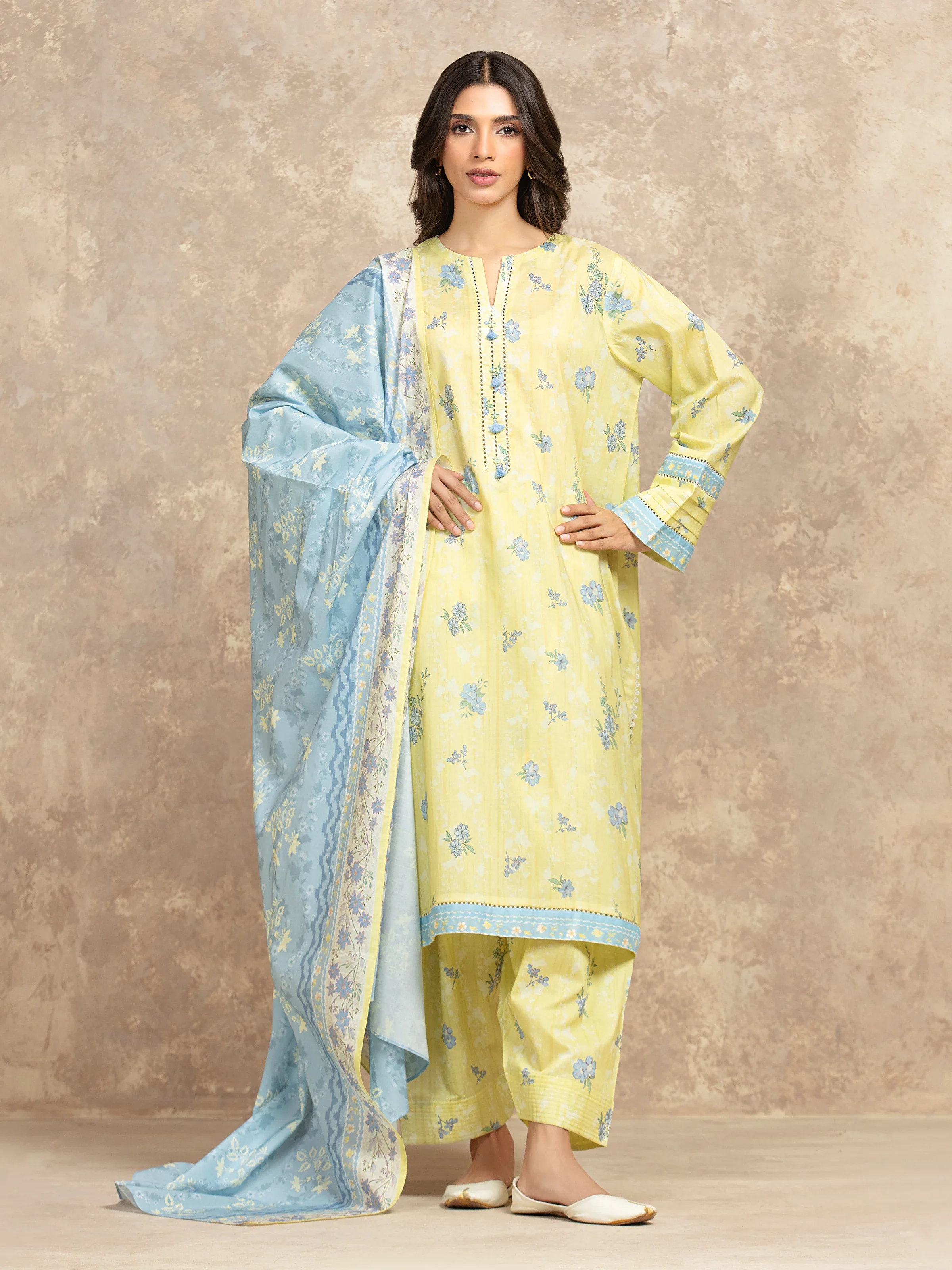 Printed Lawn Shirt Trouser - EWU6A1-36502ST