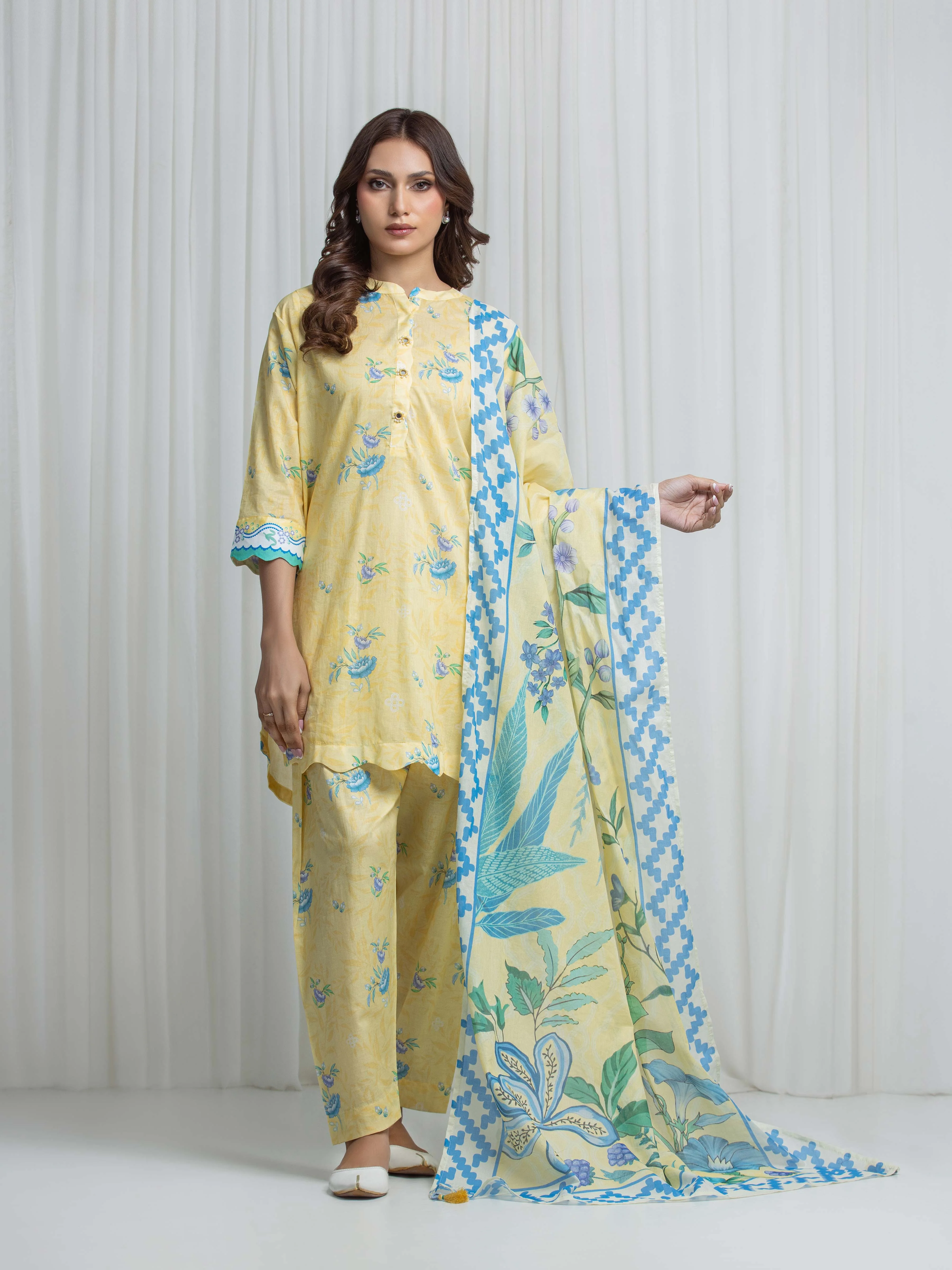 Printed Lawn Suit - EWTKP6-86064-3P