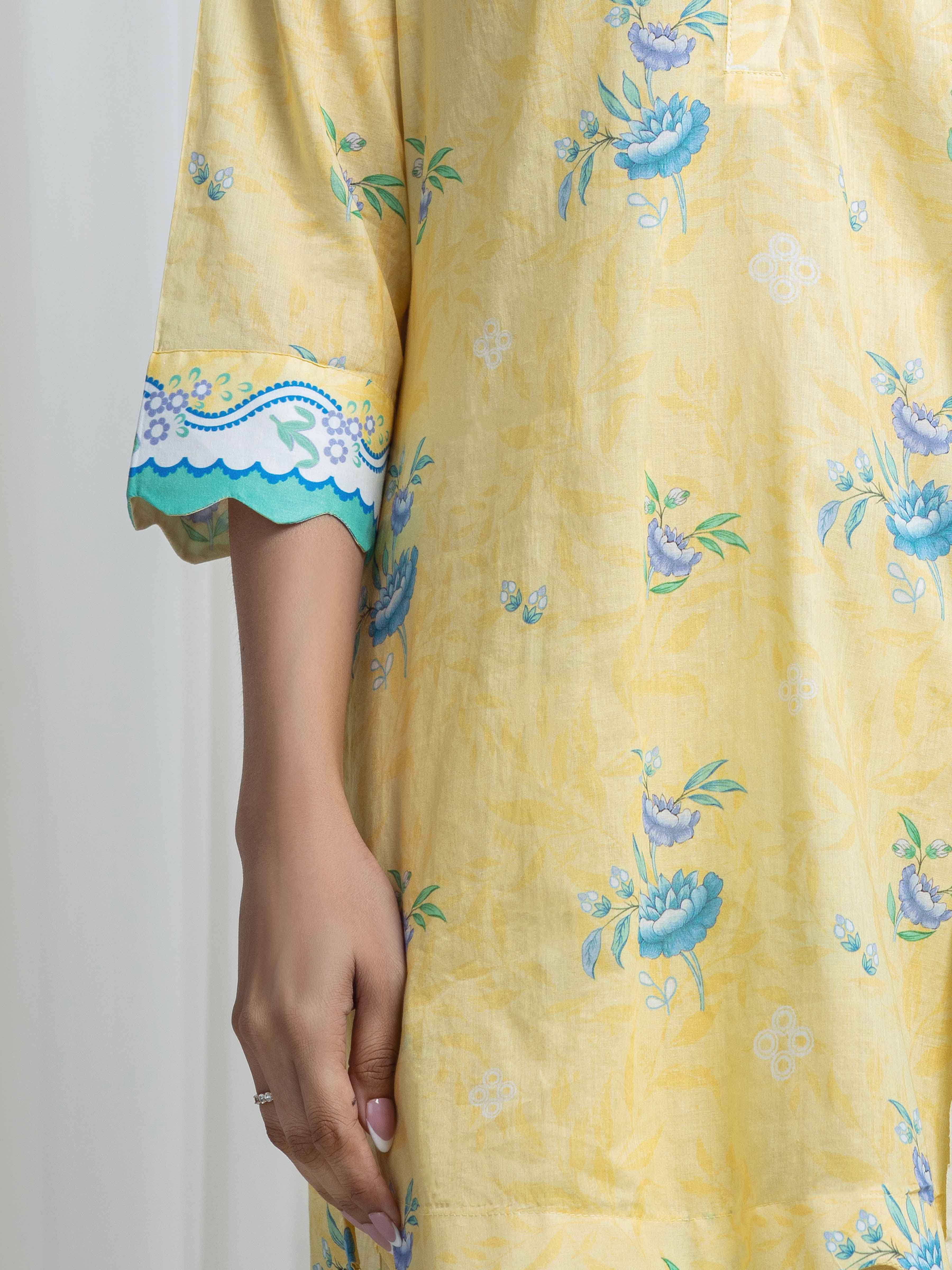 Printed Lawn Suit - EWTKP6-86064-3P - Image 3