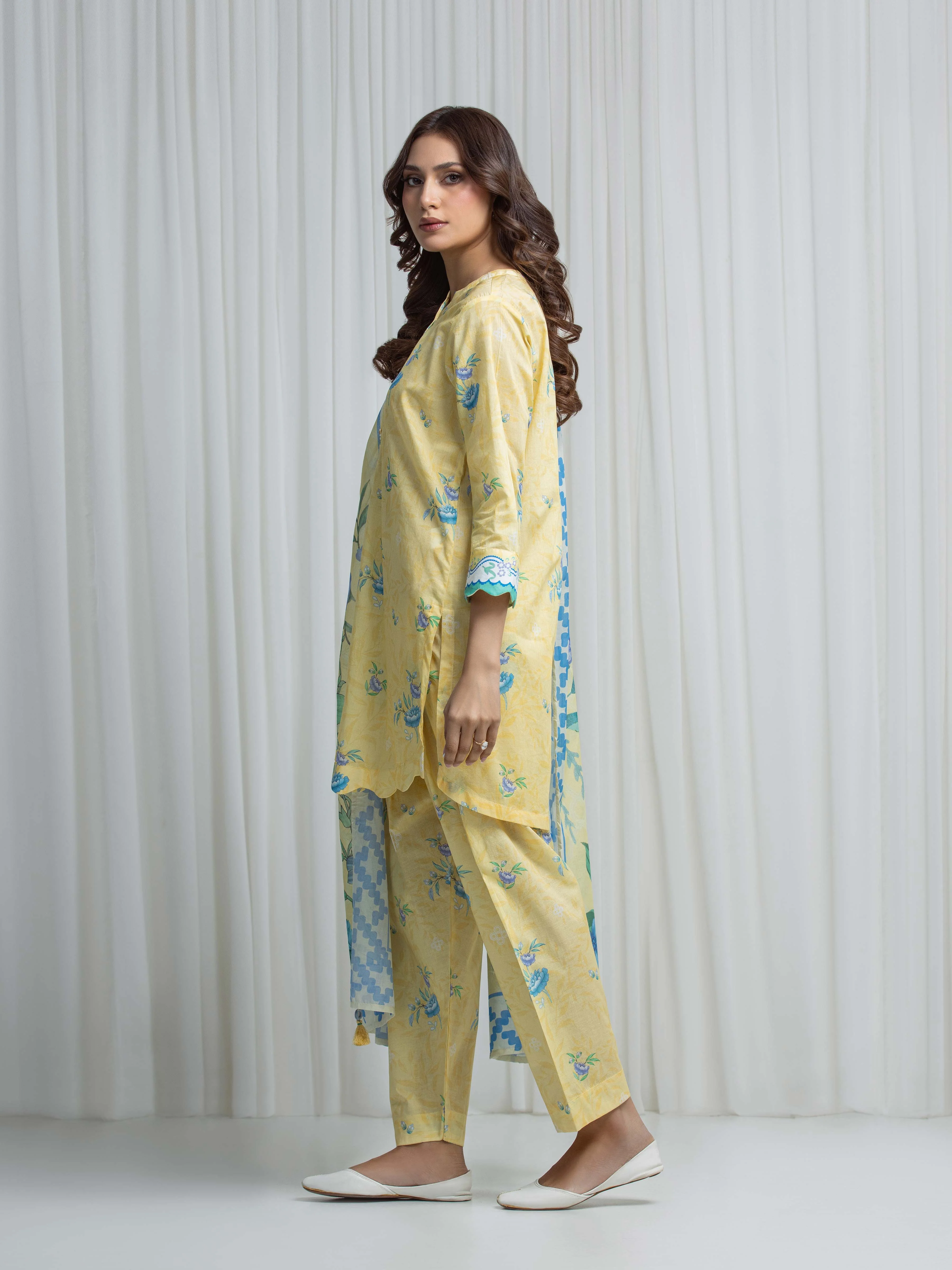 Printed Lawn Suit - EWTKP6-86064-3P - Image 5