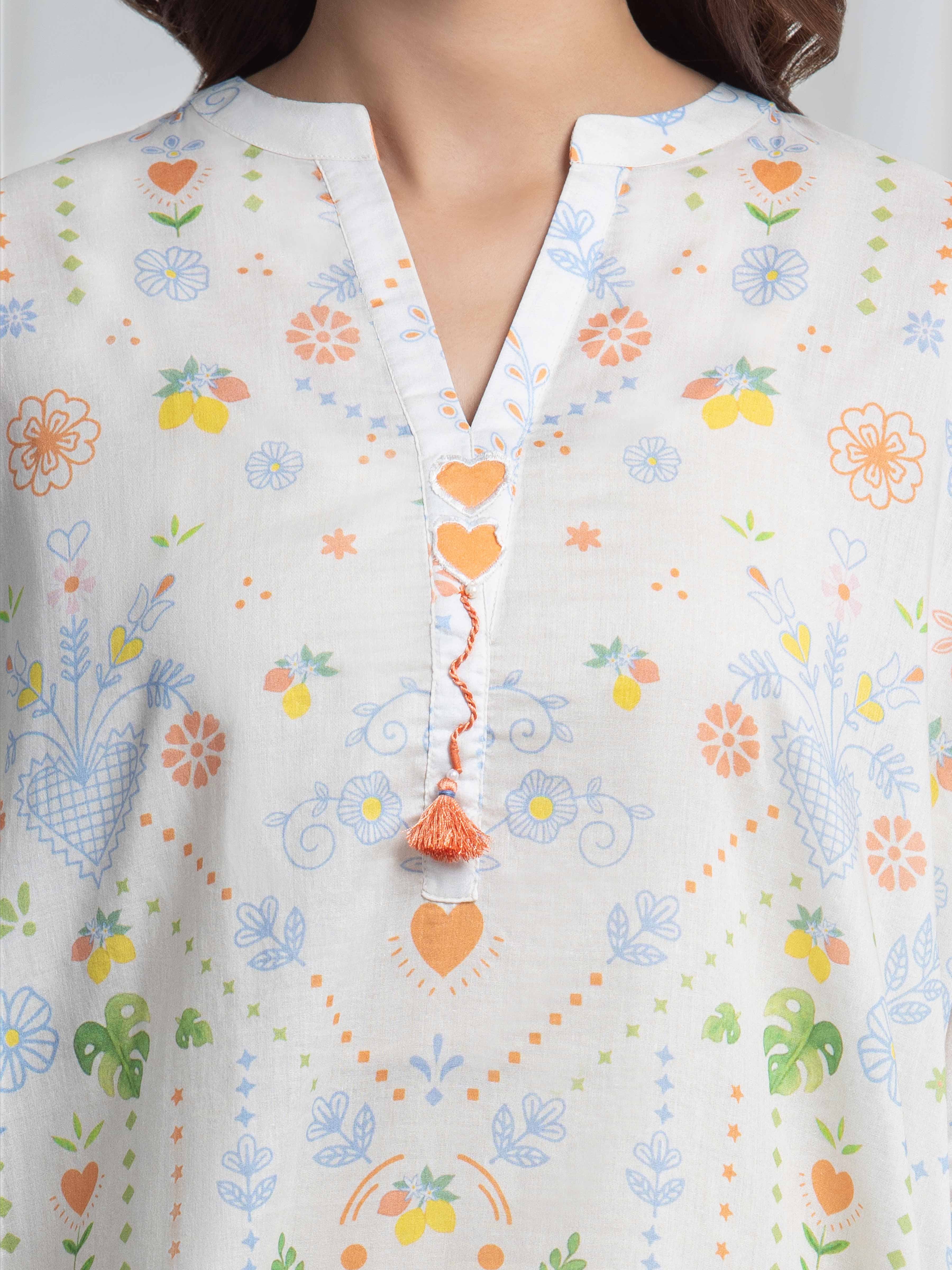 Printed Lawn Suit - EWTKP6-86074-3P - Image 3