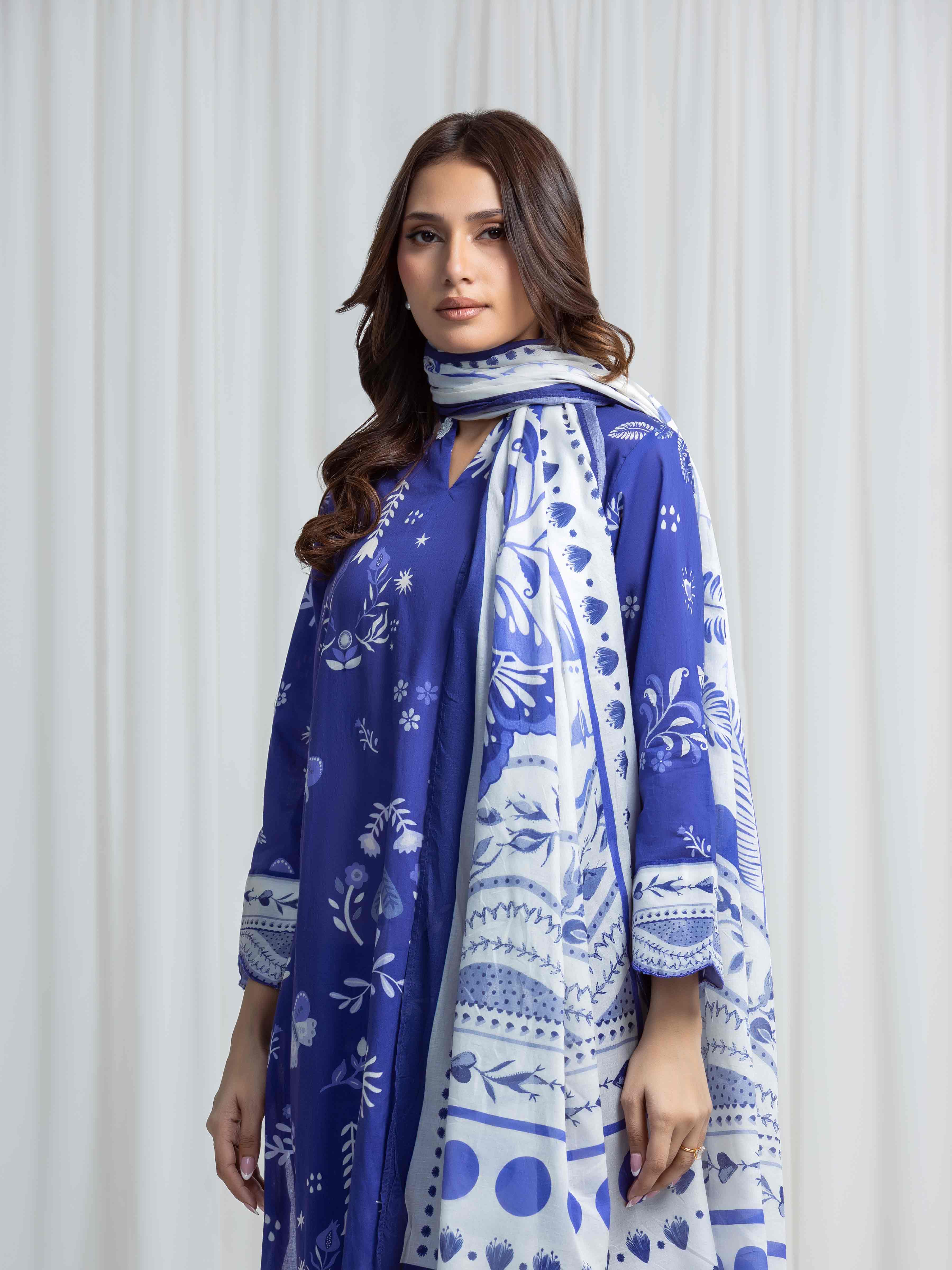 Printed Lawn Suit - EWTKP6-86299-3P - Image 2