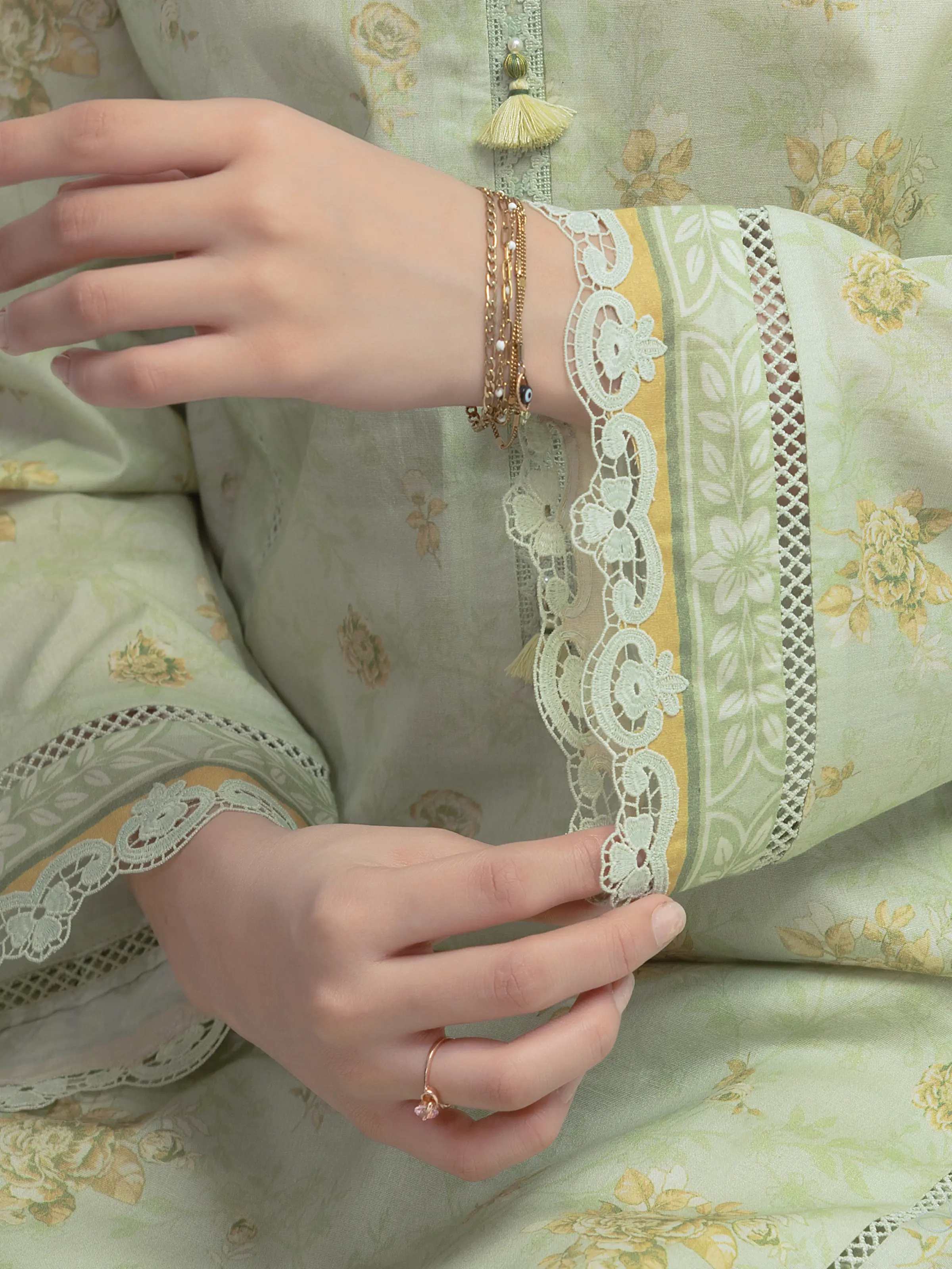 Printed Lawn Suit - EWU6A1-36608-3P - Image 4
