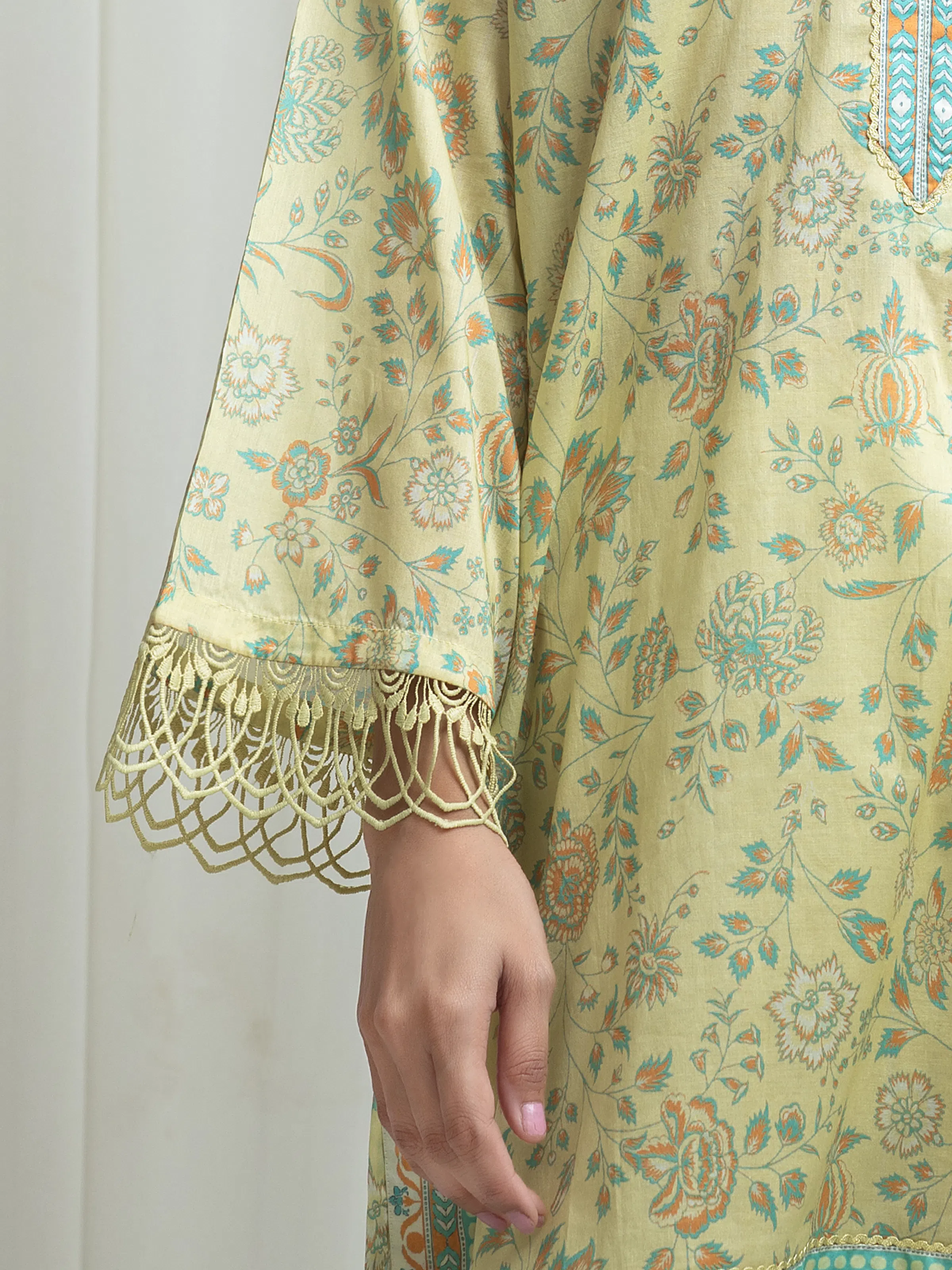 Printed Lawn Suit - EWU6A1-36633-3P - Image 4