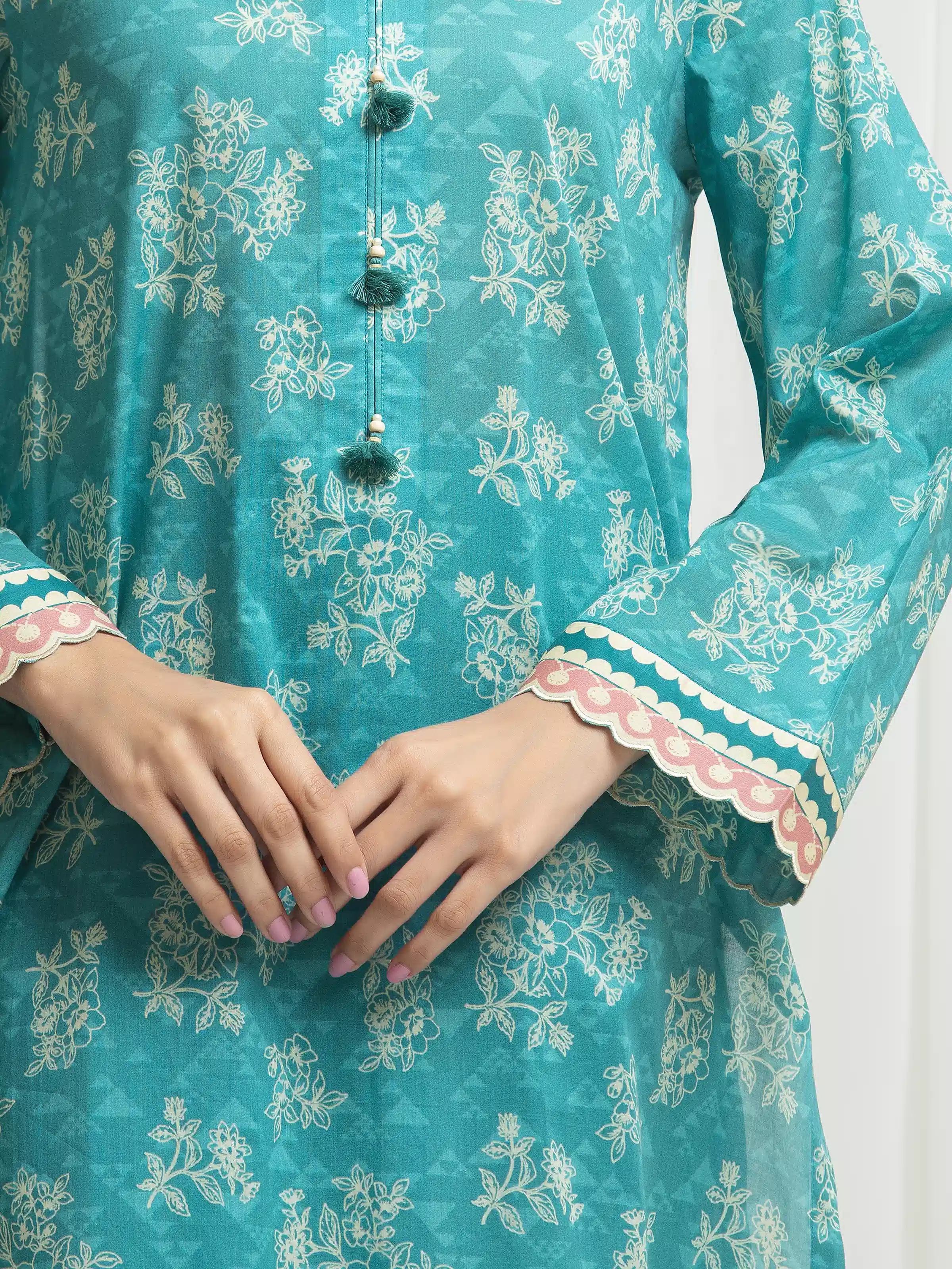 Printed Lawn Suit - EWU6A1-36646-3P - Image 3
