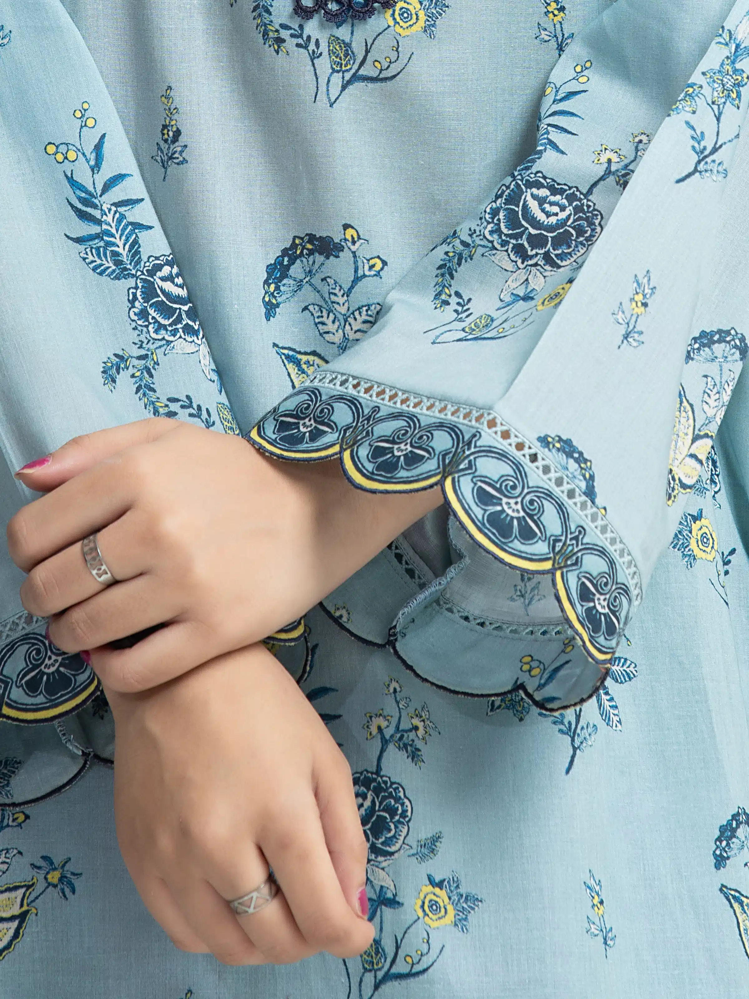 Printed Lawn Suit - EWU6A1-36708-3P - Image 3