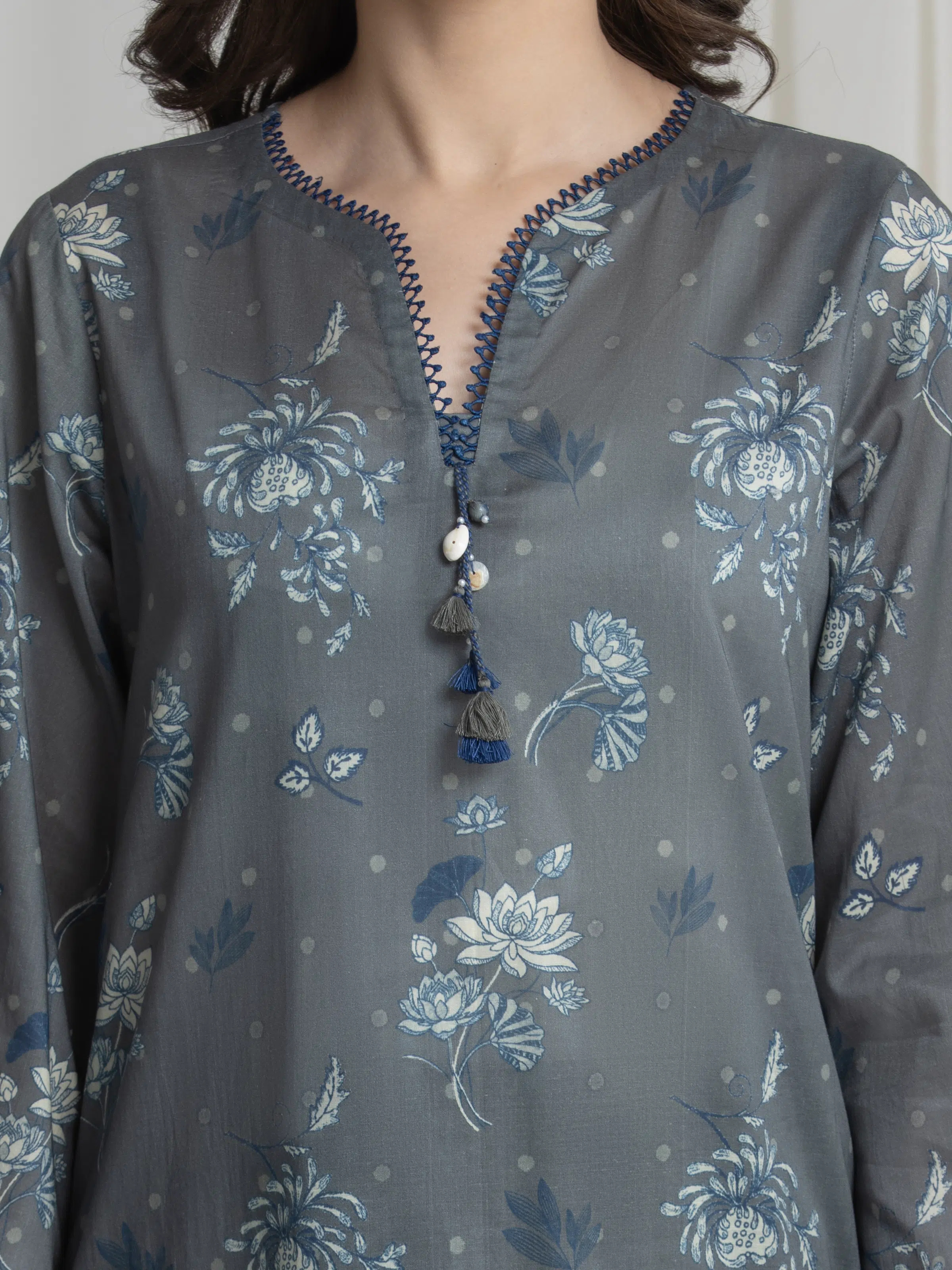 Printed Lawn Suit - EWU6A1-36728-3P - Image 3