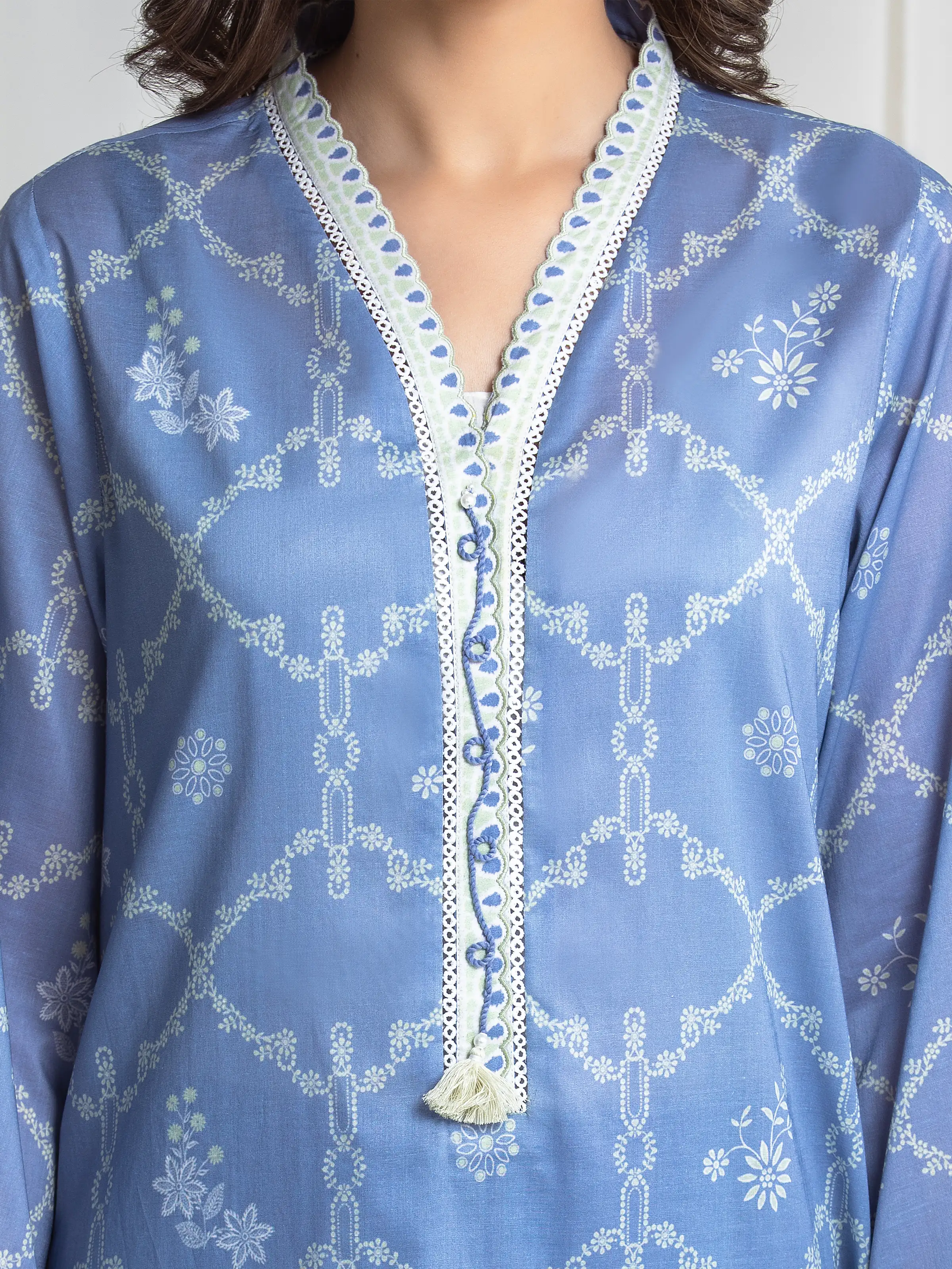 Printed Lawn Suit - EWU6A1-36731-3P - Image 4
