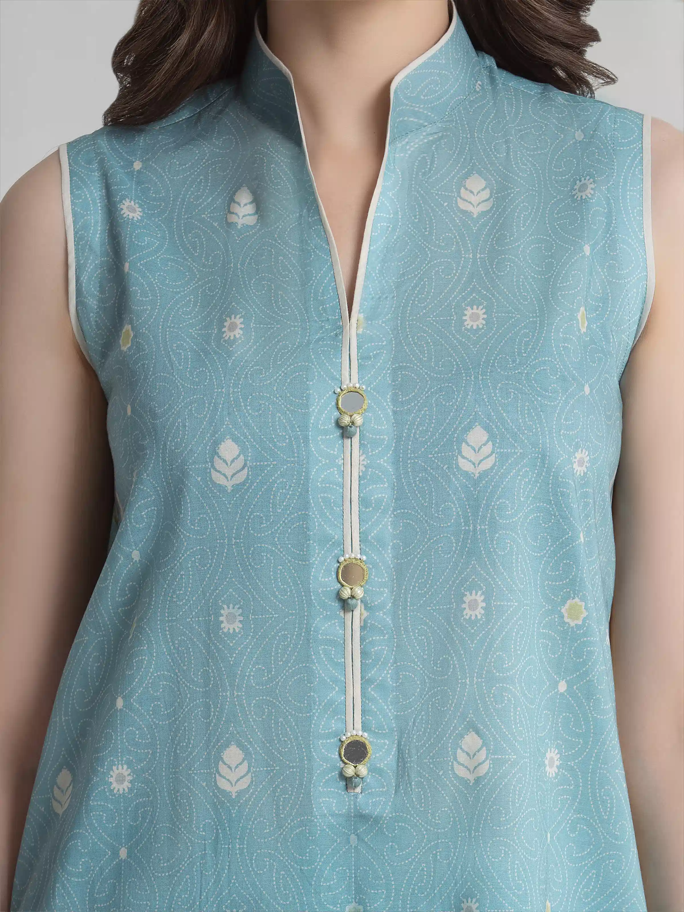 Printed Lawn Suit - EWU6A1-36735-3P - Image 3