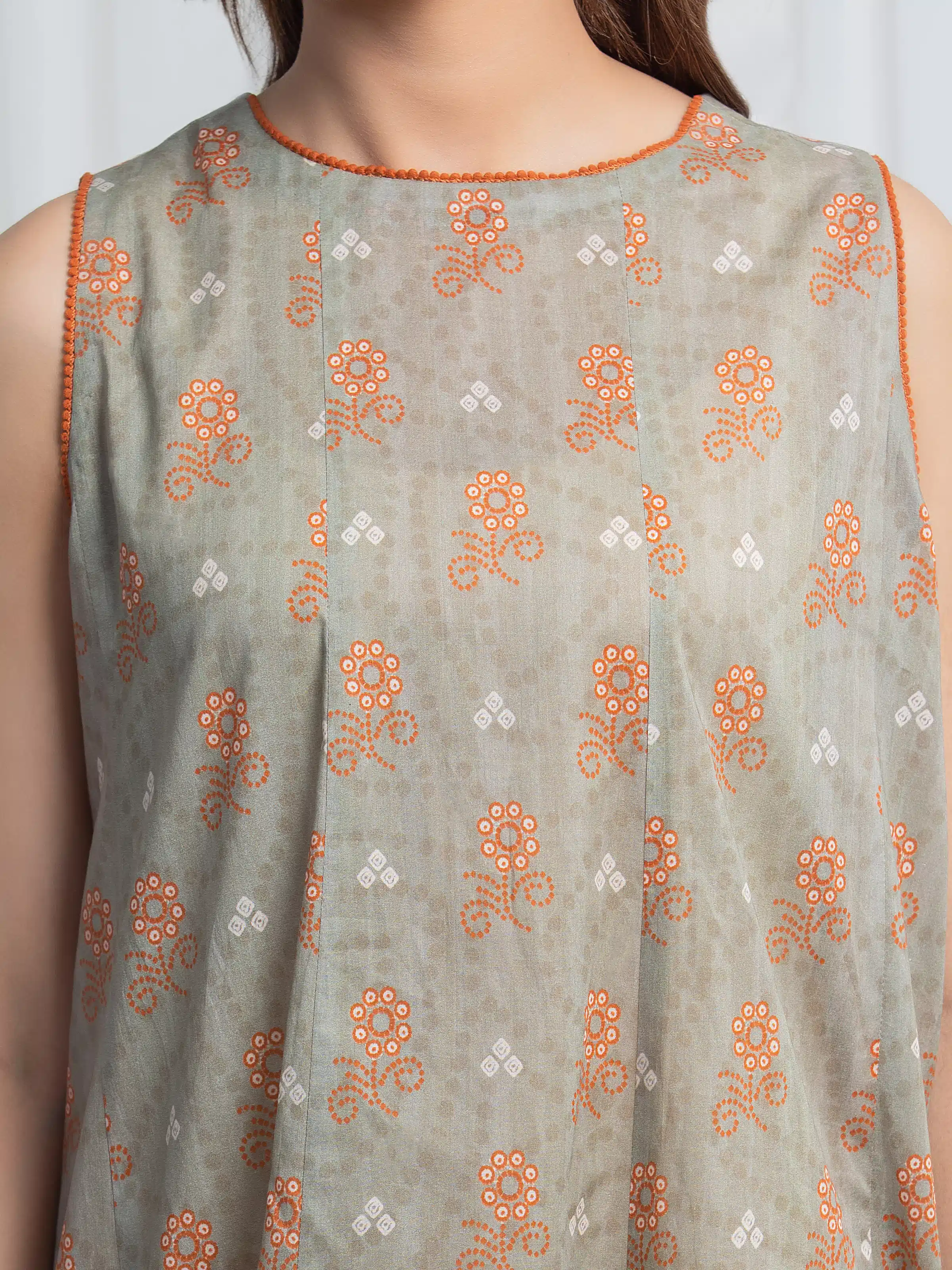 Printed Lawn Suit - EWU6A1-36853-3P - Image 3