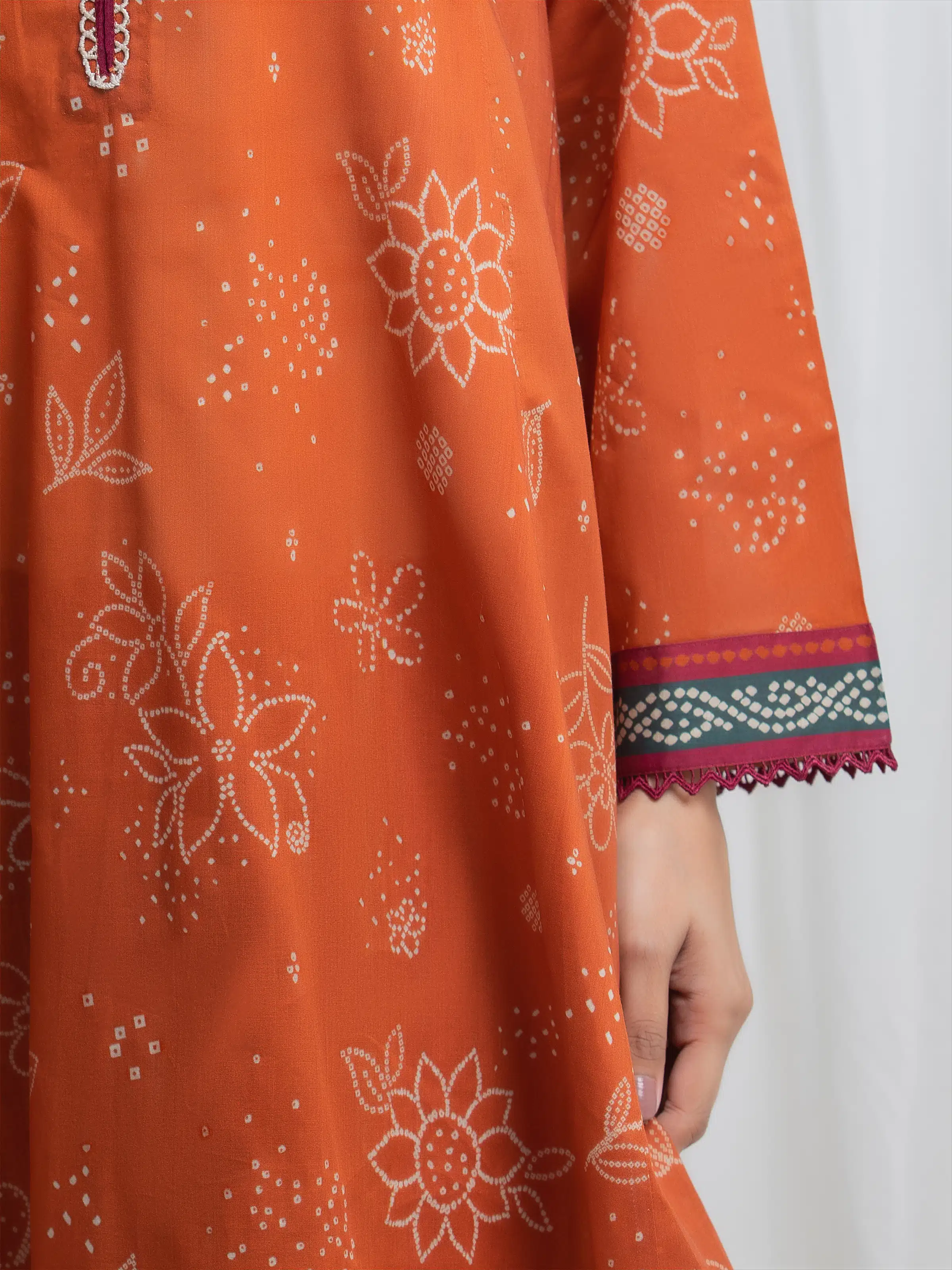 Printed Lawn Suit - EWU6A1-36868-3P - Image 4