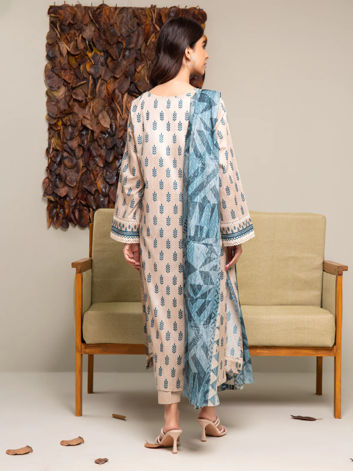 Printed Cambric Shirt Trouser - EWU24A2-27291ST - Image 2