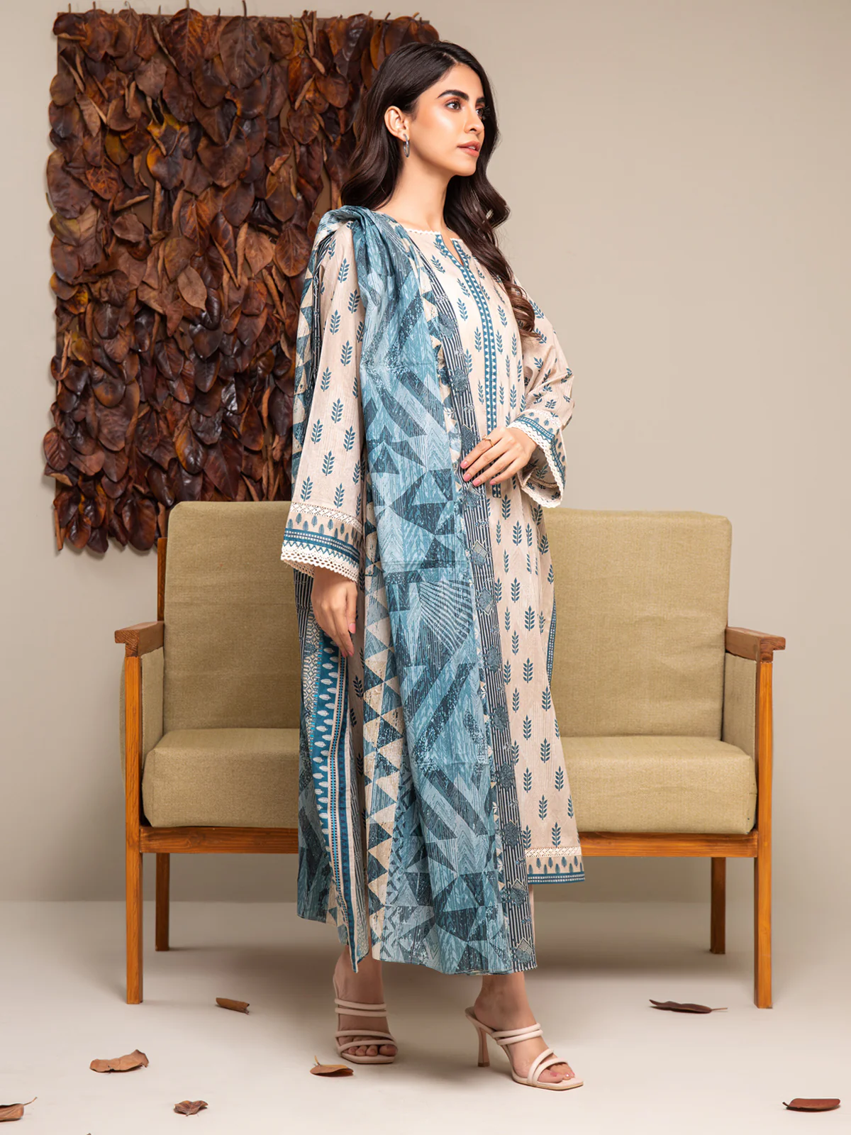 Printed Cambric Shirt Trouser - EWU24A2-27291ST - Image 3