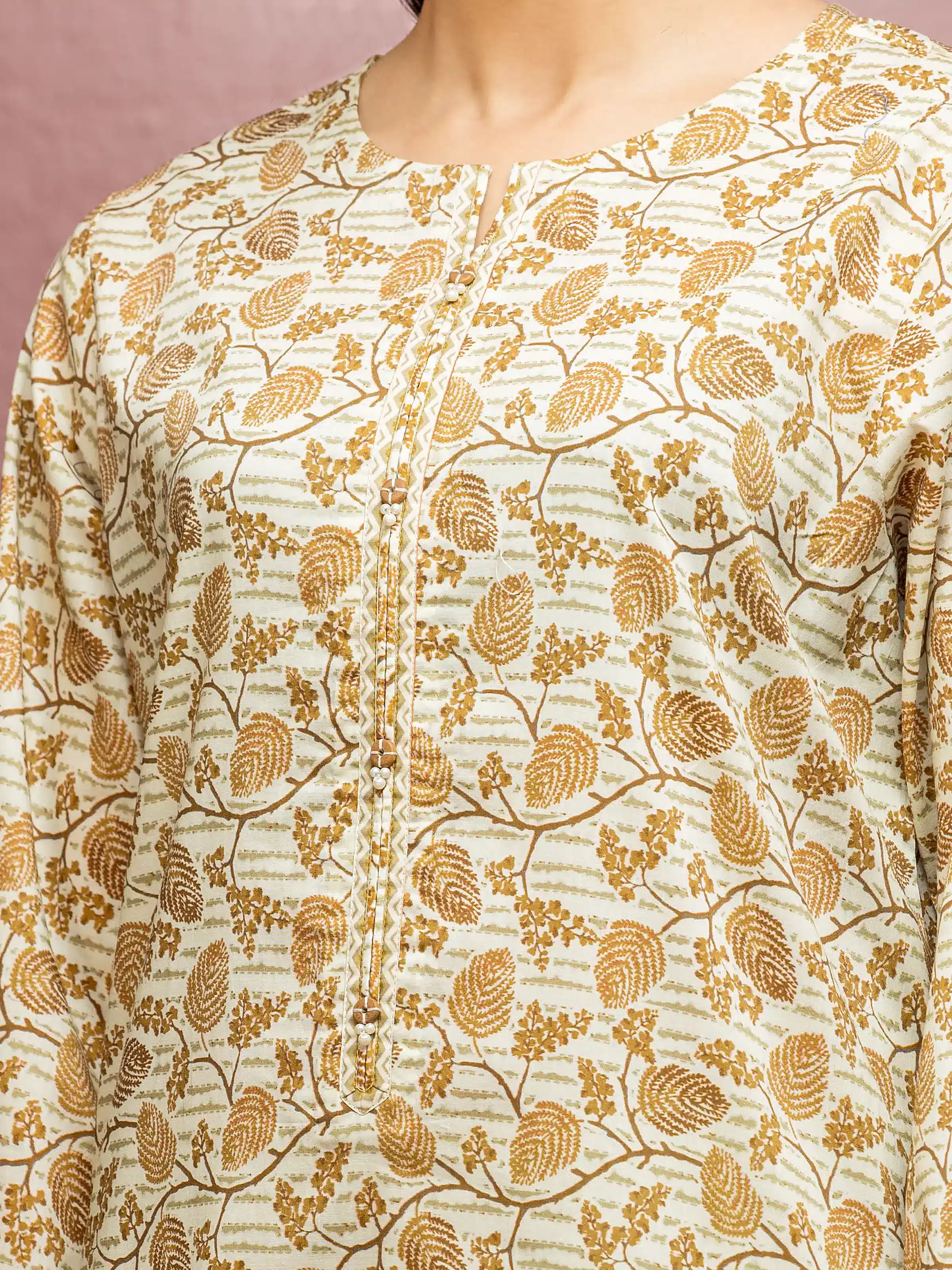 Printed Lawn Suit - EWU5A1-35113-3P - Image 5