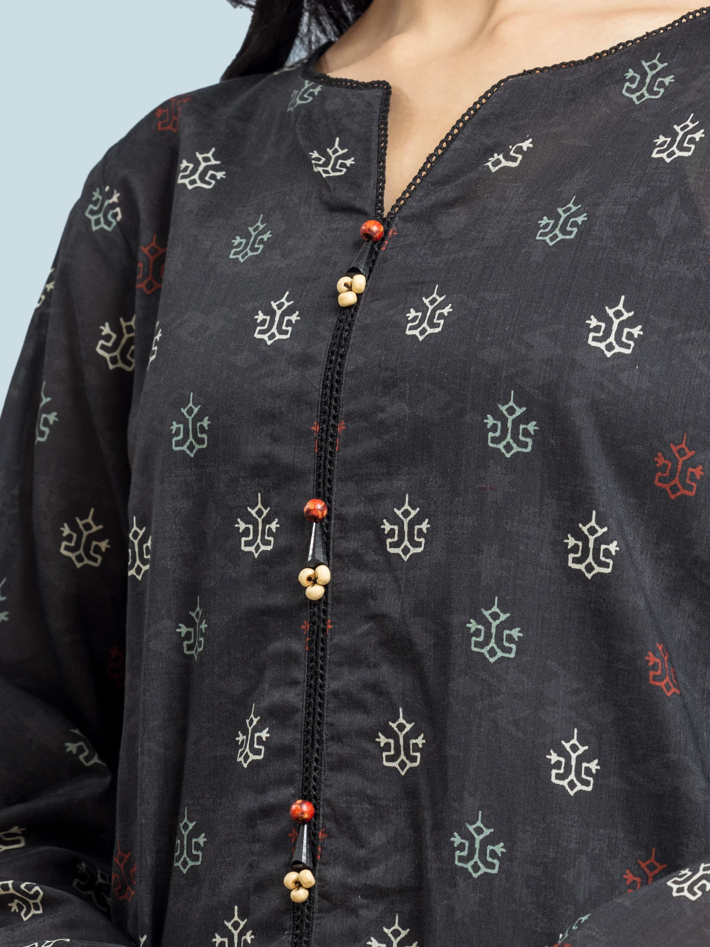 Printed Khaddar Suit - EWU24A3-28444-3P - Image 4