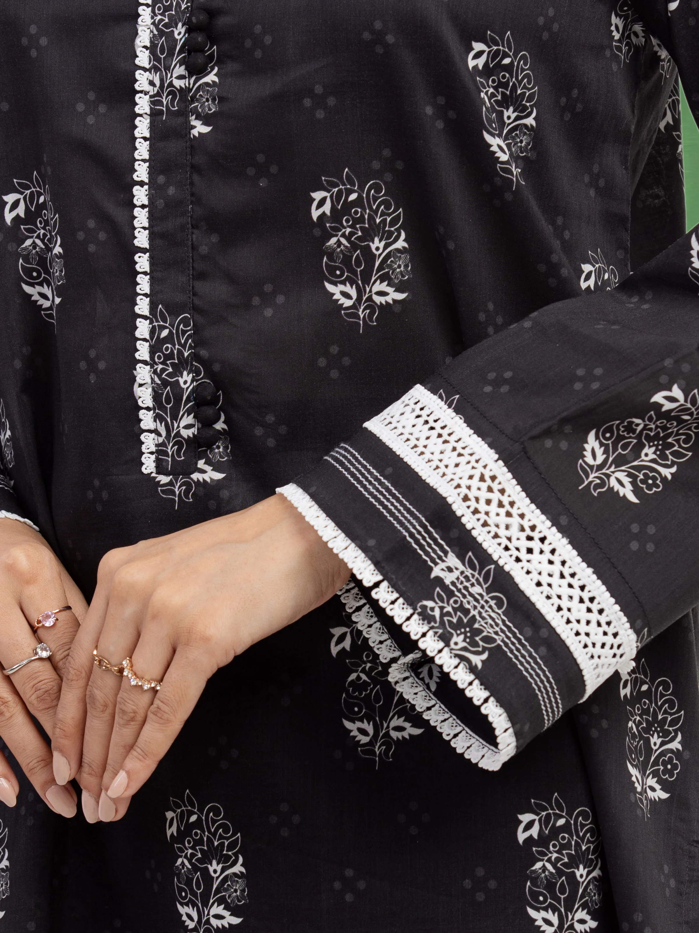 Printed Lawn Shirt - EWU5A1-35317S - Image 3