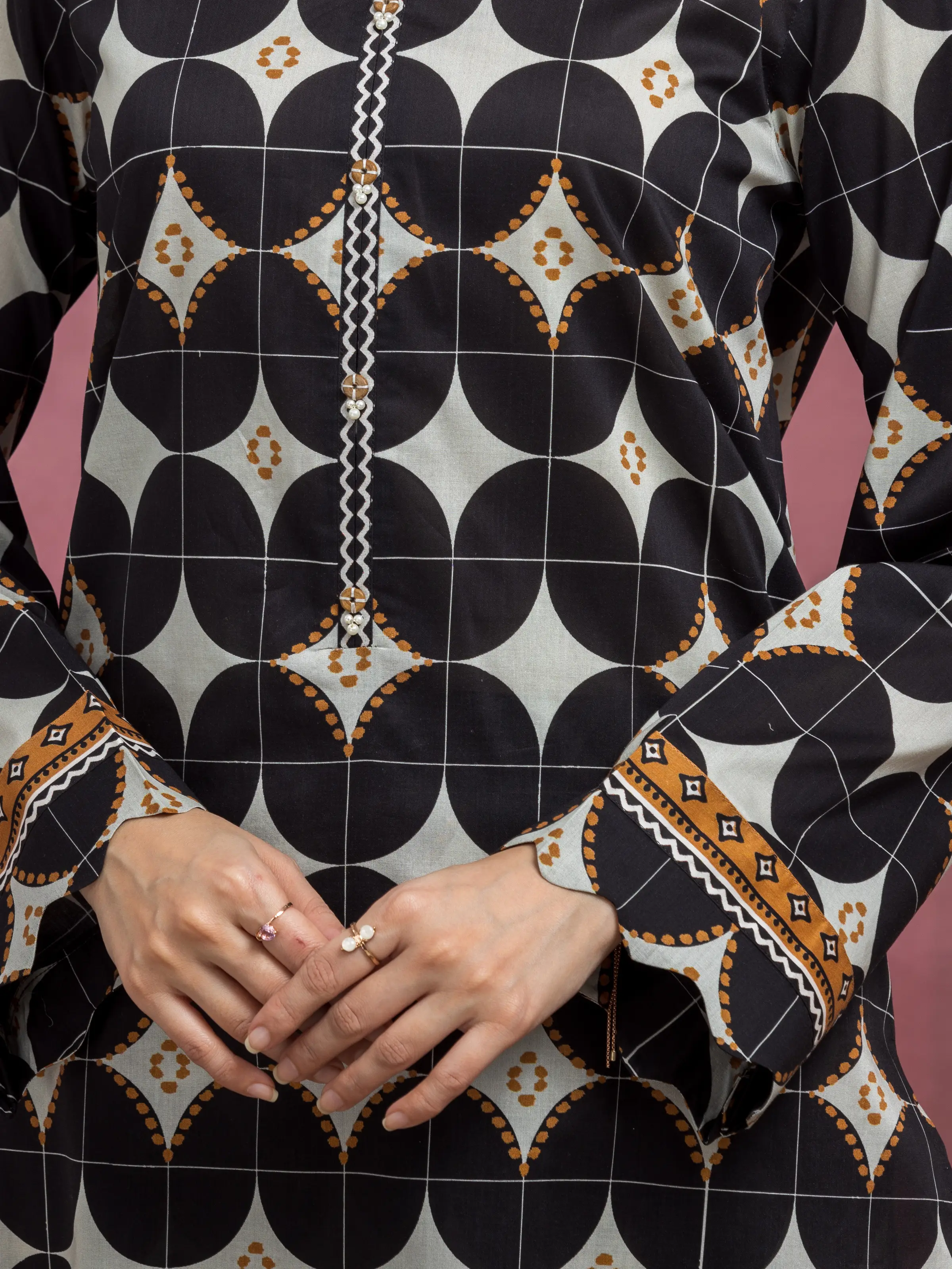 Printed Lawn Shirt Trouser - EWU5A1-35412ST - Image 4